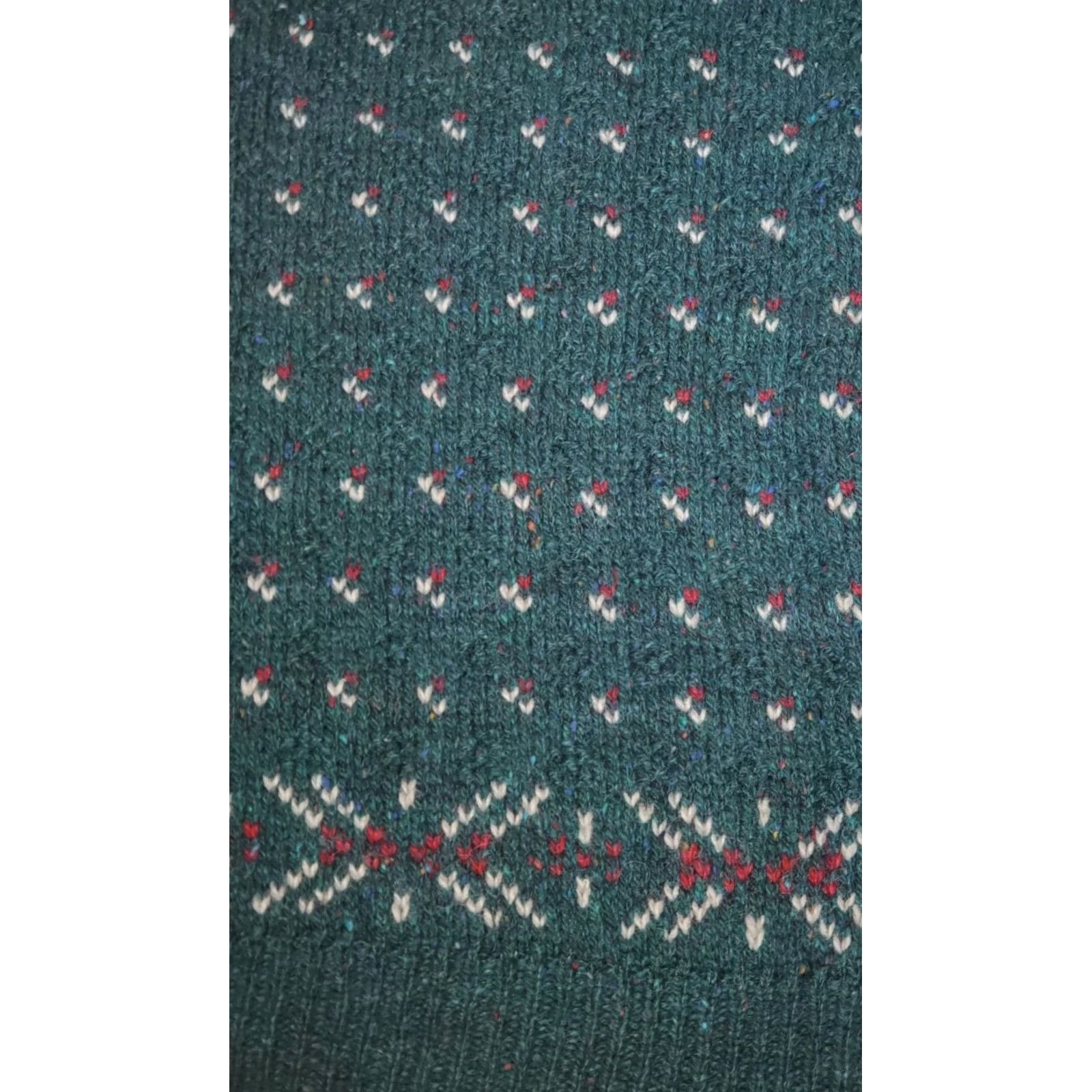 Vintage VINTAGE REI Shawl Collar Pullover Wool Knit Fair Isle Sweater Green Marled Men's M Size US M / EU 48-50 / 2 - 4 Thumbnail