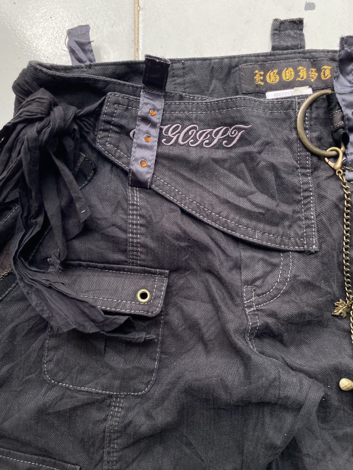 14th Addiction 2000s egoist flared bondage punk cargo pants Size US 28 / EU 44 - 9 Thumbnail