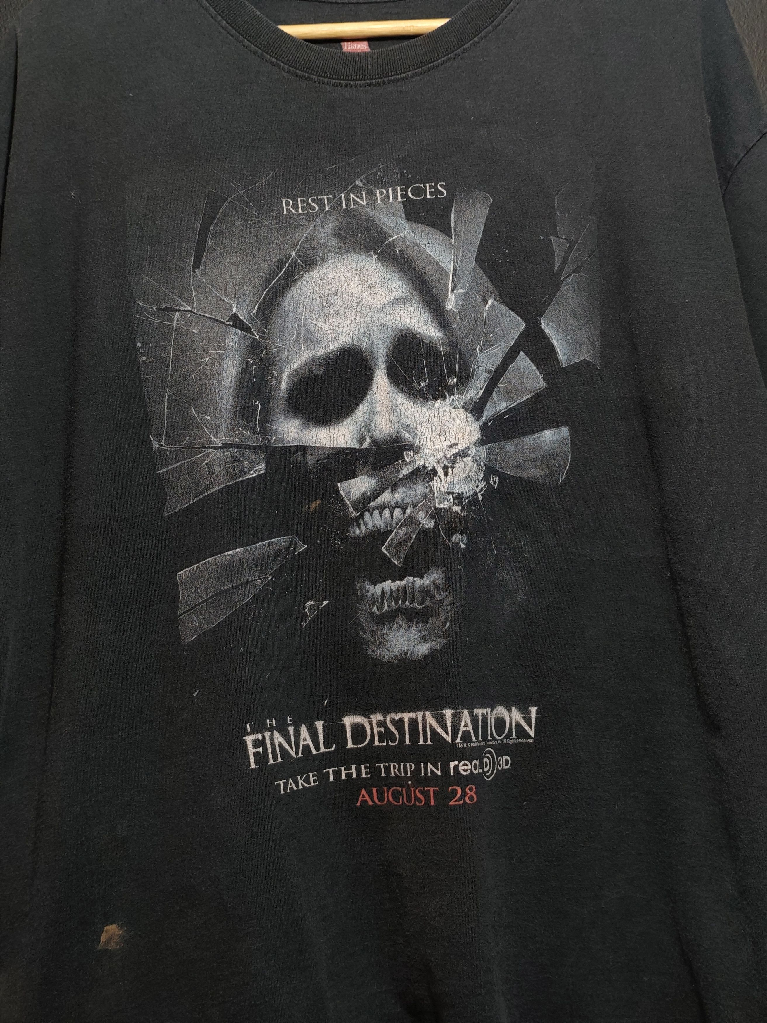 Vintage VINTAGE THE FINAL DESTINATION 2009 TSHIRT Size US XL / EU 56 / 4 - 2 Thumbnail