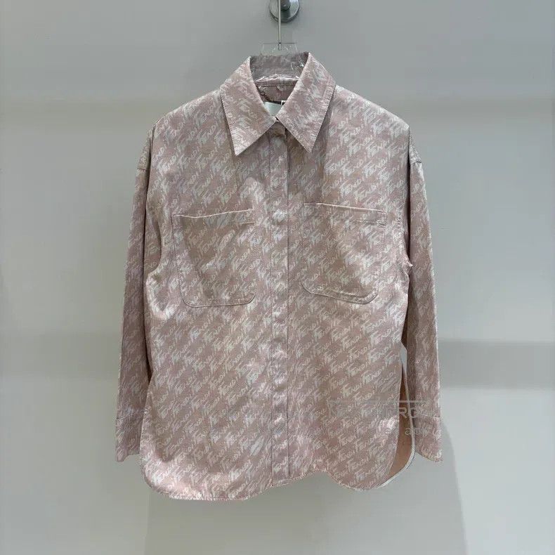 Fendi Fendi Logo Badge Washed Pocket Single-breasted Shirt - Pin Size XS / US 0-2 / IT 36-38 - 1 Thumbnail