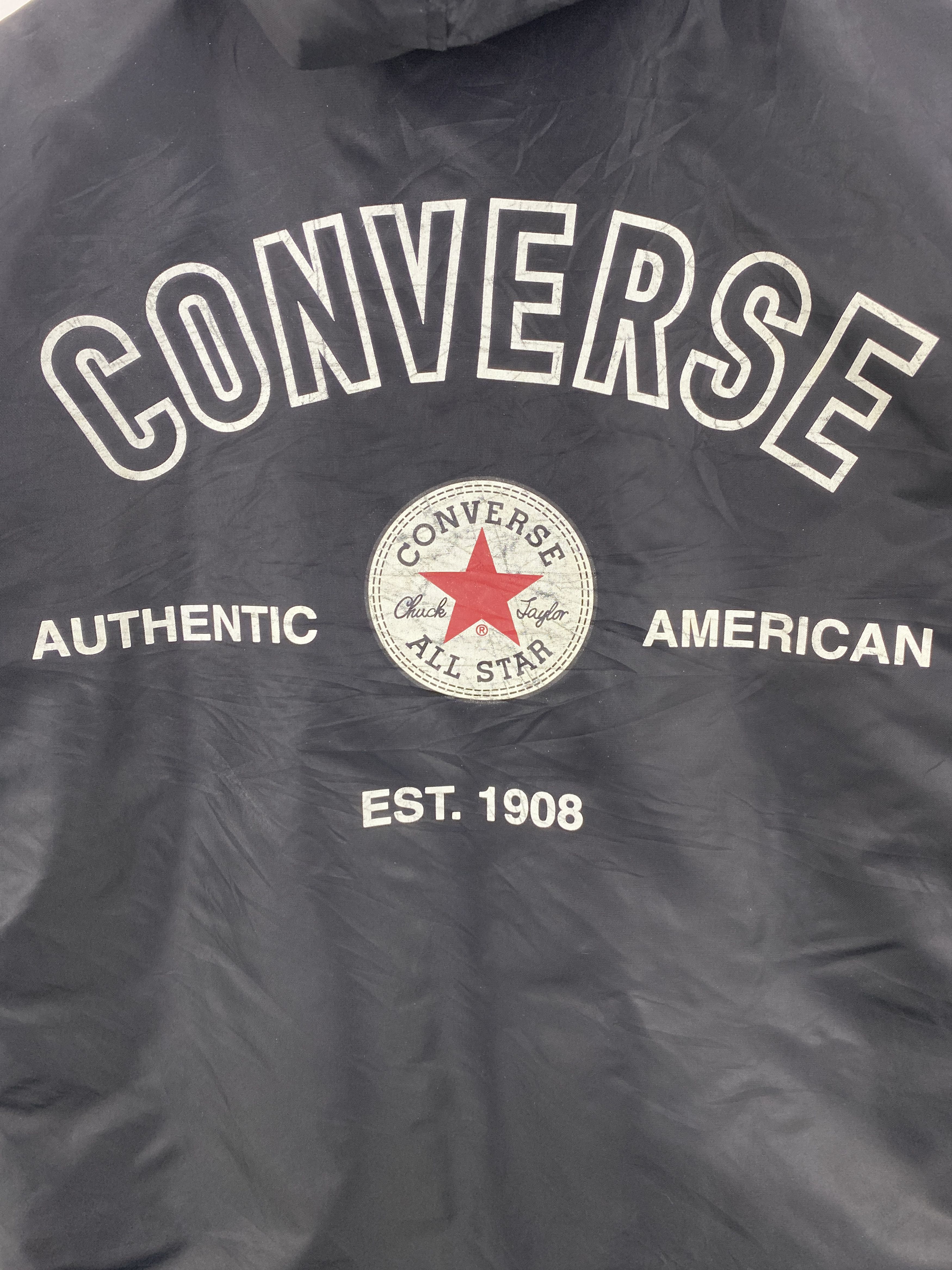 Converse Vintage Converse Big Logo Button Up Long Jacket J1870 Size US S / EU 44-46 / 1 - 7 Thumbnail