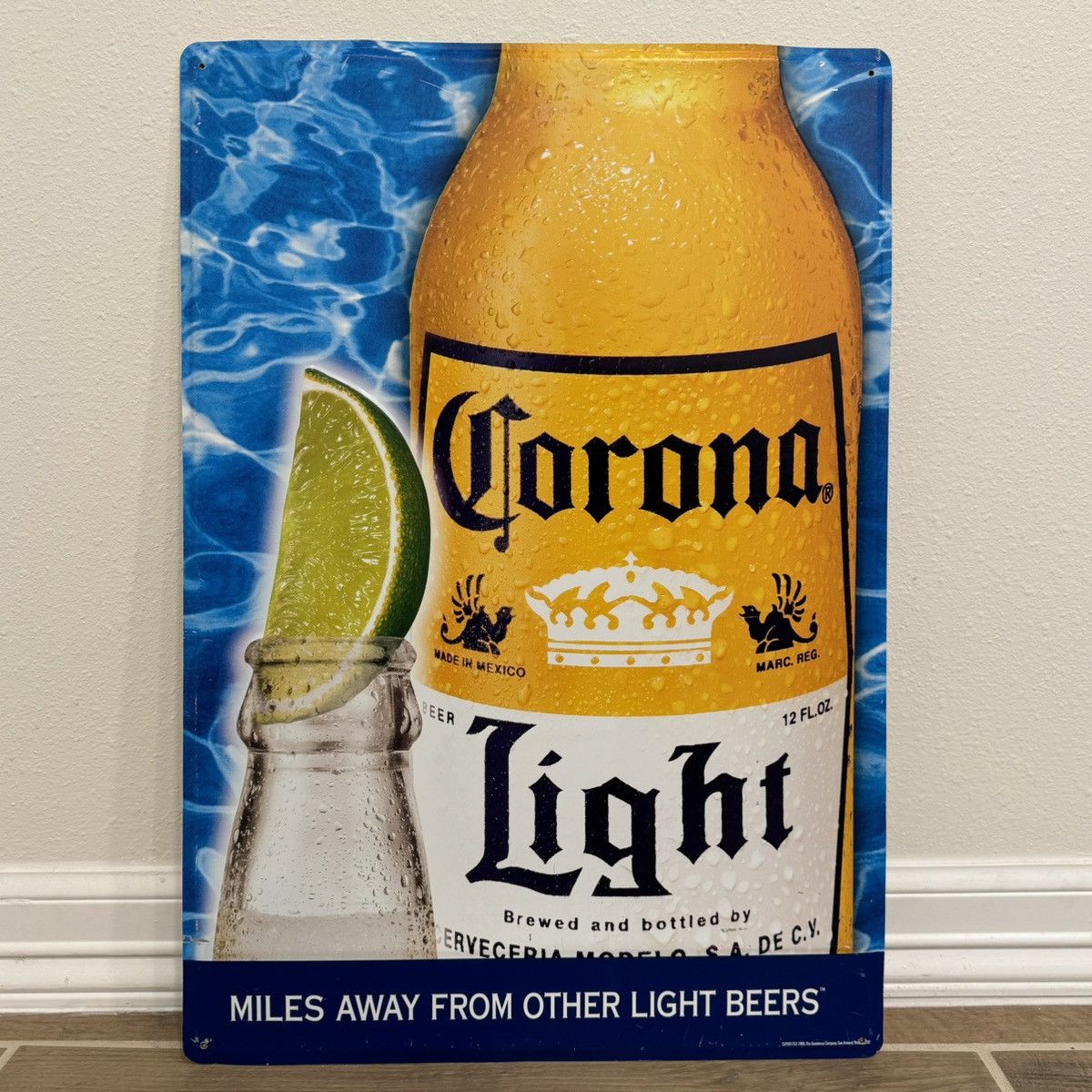 Vintage 1999 Corona Light | 24.5x17in| Vintage Beer Tin Sign Size ONE SIZE - 1 Thumbnail