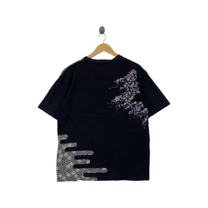 Vintage Vintage JAPANESE CLASSIC SCRIPT Sakura Drop Tee Shirt Top Size XL / US 12-14 / IT 48-50 - 3 Thumbnail
