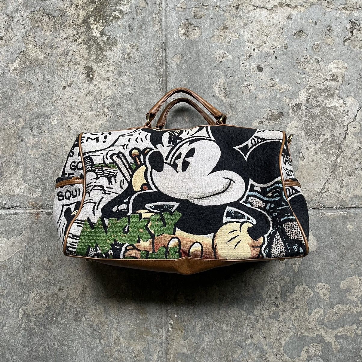 Disney × Mickey Mouse × Vintage Disney Mickey Mouse Carpet Bag Weekend Luggage Size ONE SIZE - 1 Thumbnail