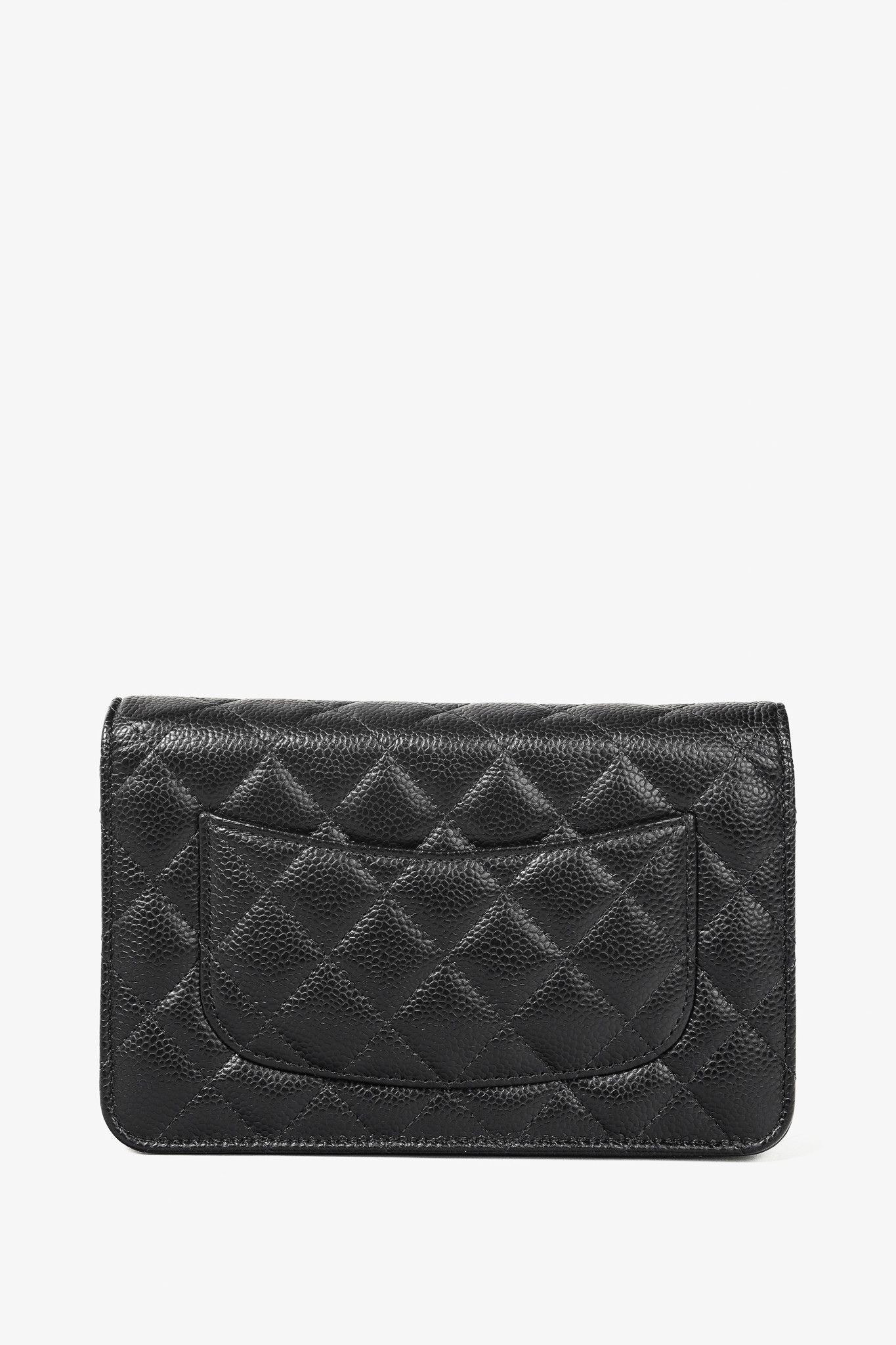 Chanel Chanel Caviar Leather Gold Strap Classic Wallet-On-Chain Size ONE SIZE - 4 Thumbnail