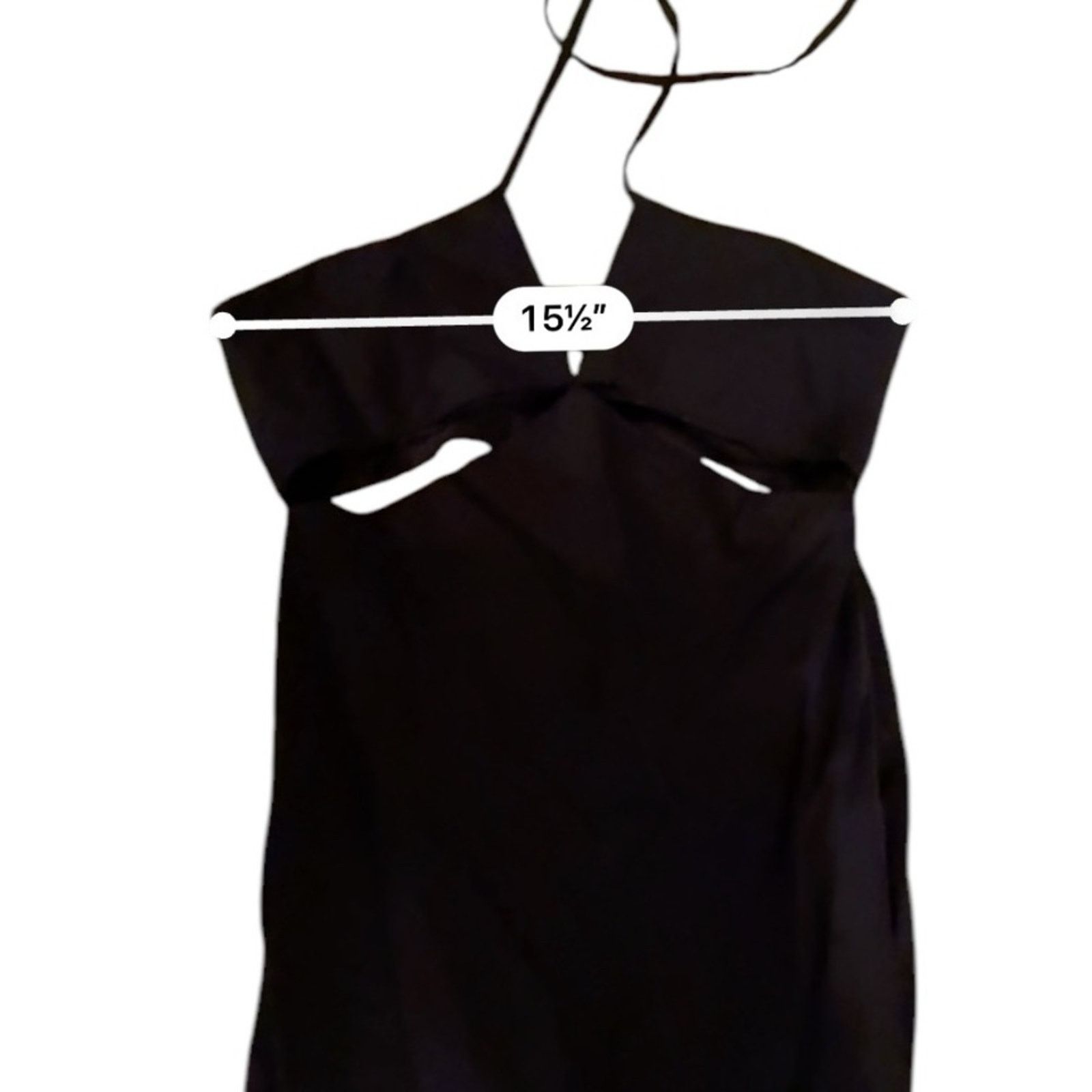 Other Marina Moscone Shipwrecked Cutaway Black Halter Midi Dress Size M / US 6-8 / IT 42-44 - 13 Thumbnail