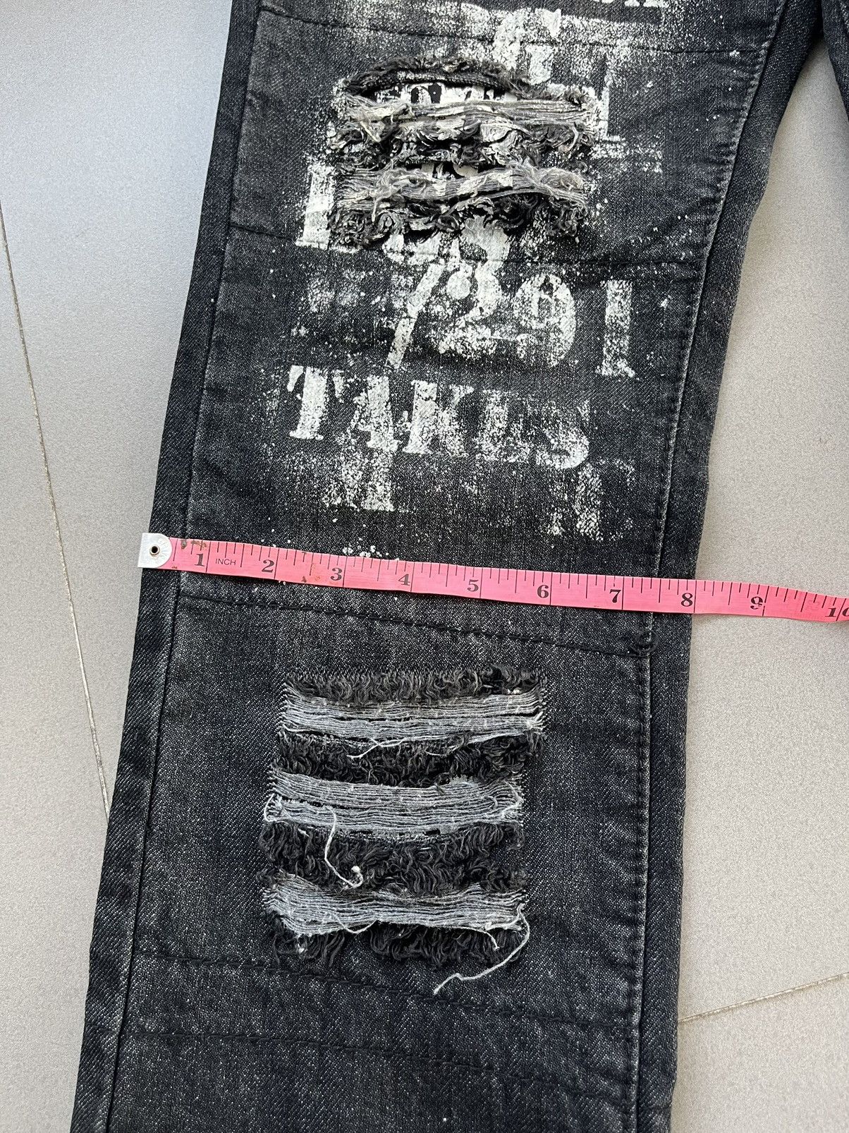 14th Addiction BERNINGS SHO SEDITIONARIES POEM DISTRESSED PUNK STYLE DENIM Size US 32 / EU 48 - 20 Thumbnail