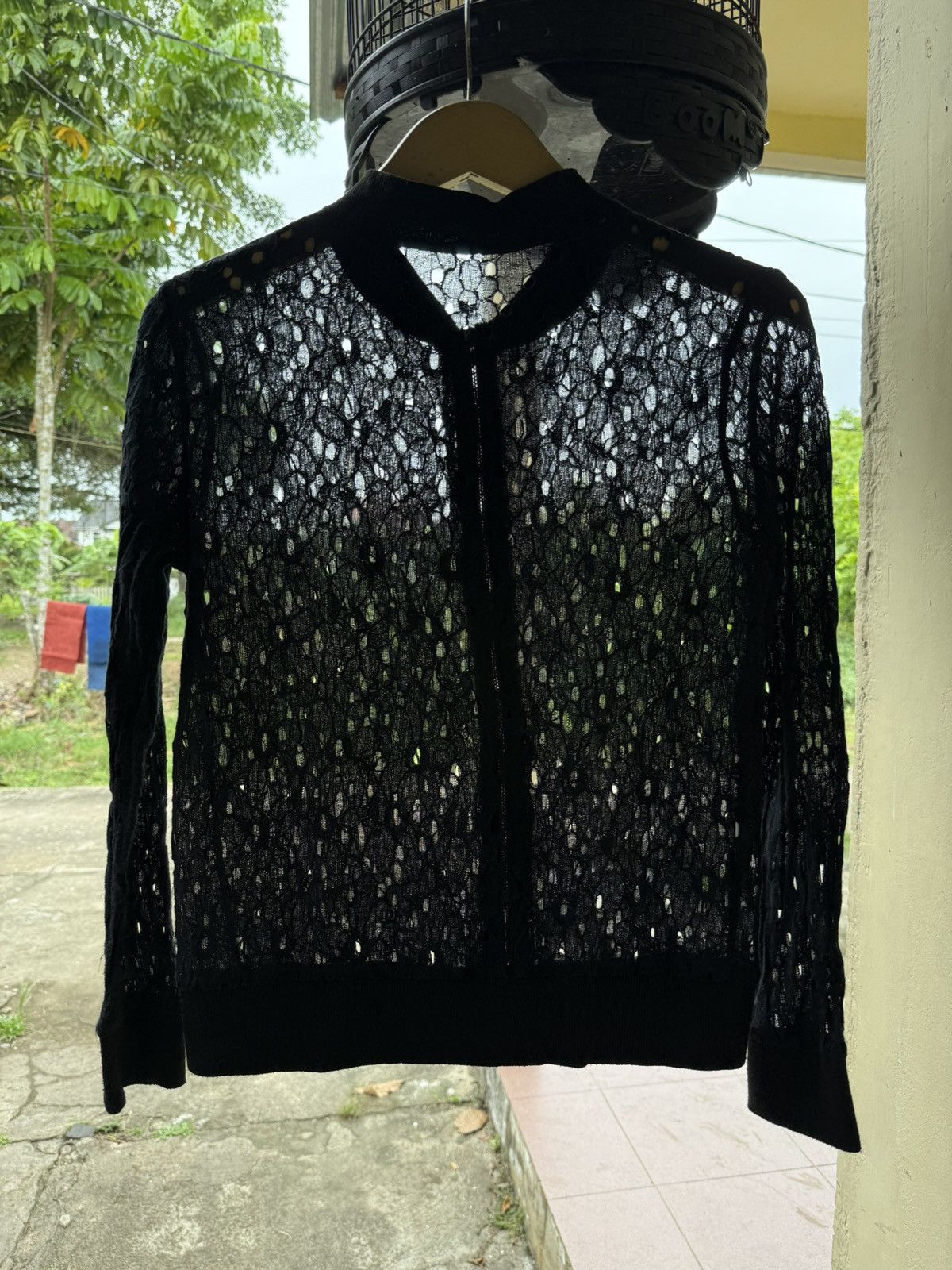 Japanese Brand Undefined Open Fishnet Jacket Zipper Size US S / EU 44-46 / 1 - 2 Thumbnail