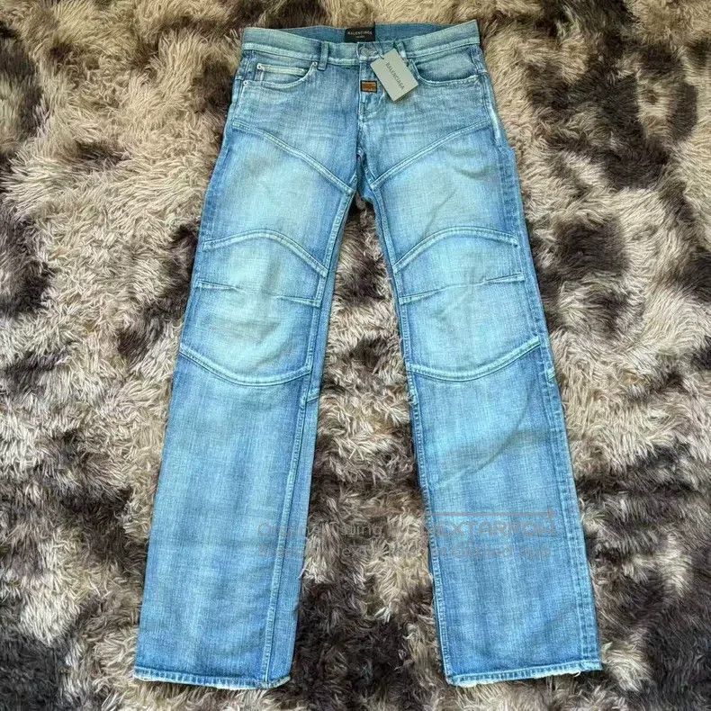 Balenciaga Balenciaga size M Solid Low-Rise Five Pocket Long Jeans Size US 27 - 1 Thumbnail