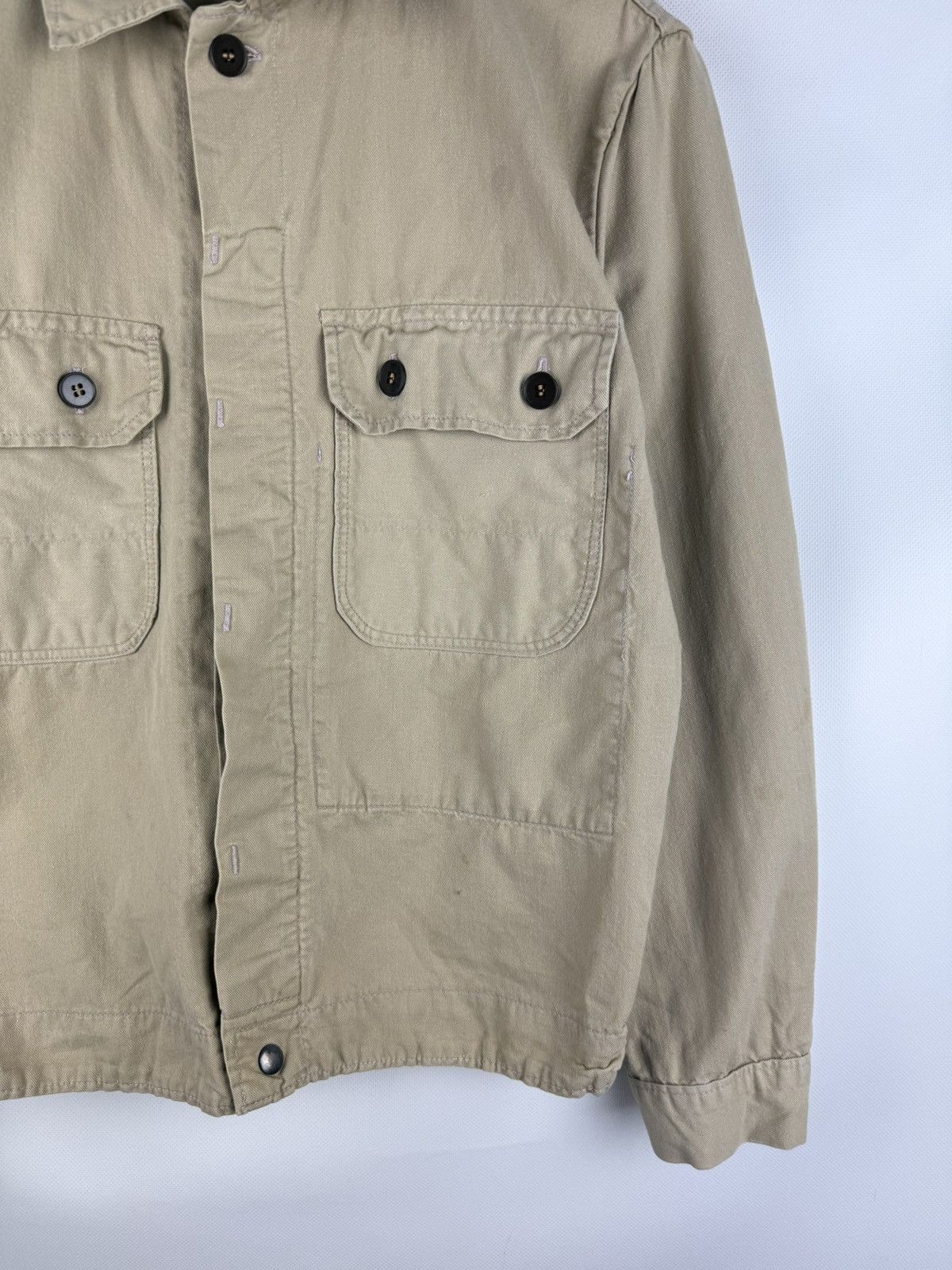 Le Laboureur Vintage Sanforize Work Overshirt Jacket Size 46 / S Size US S / EU 44-46 / 1 - 3 Thumbnail