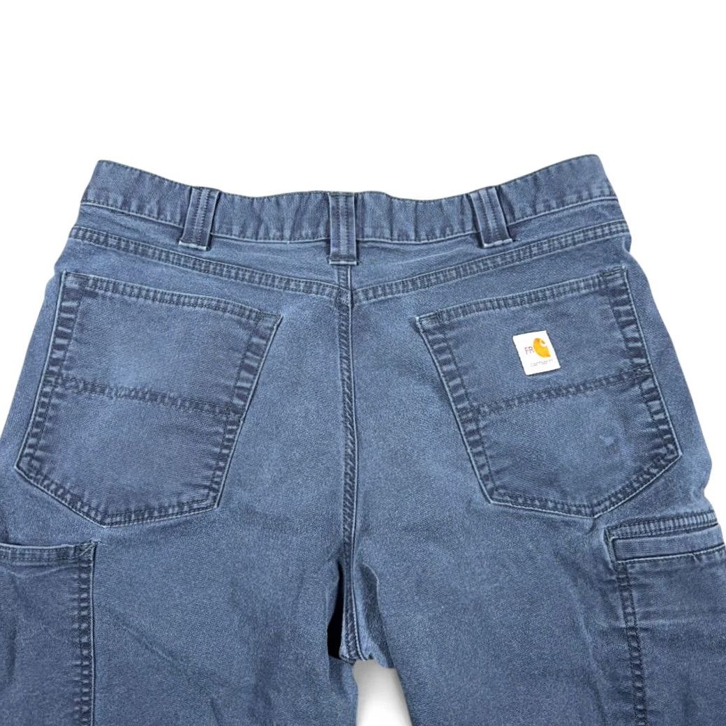 Carhartt Carhartt Pants Mens 34x31 Blue Relaxed Fit FR Utility Workwear Cargo Size US 34 / EU 50 - 7 Thumbnail