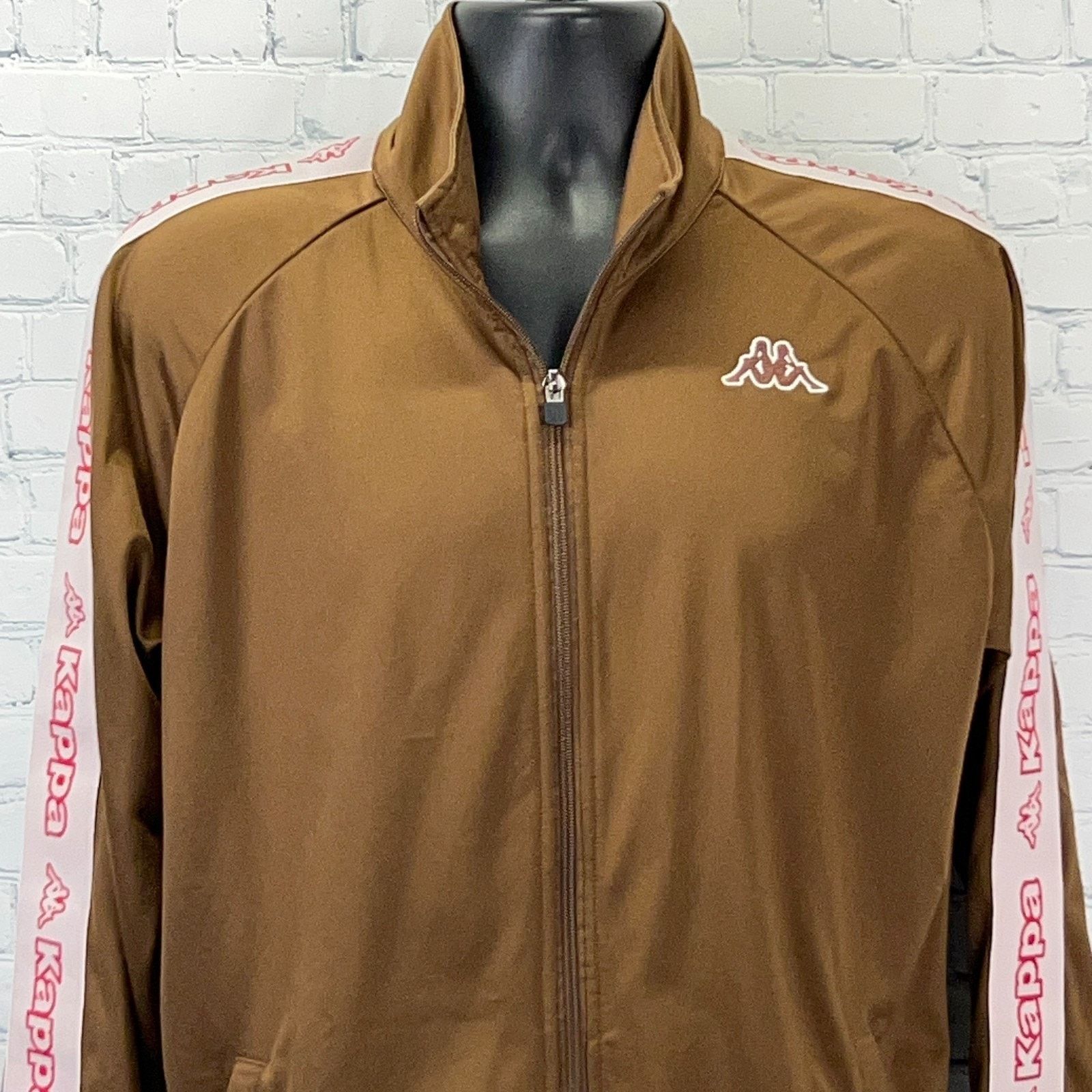 Kappa Kappa Track Jacket Logo Long Sleeve Full Zip Brown Womens XL Size XL / US 12-14 / IT 48-50 - 13 Thumbnail