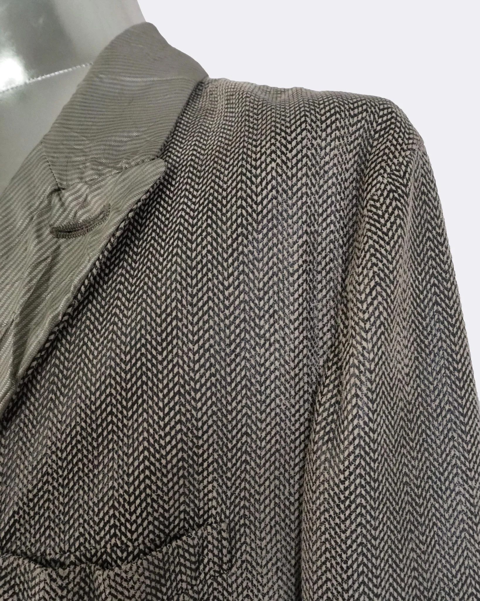 Giorgio Armani Giorgio Armani Chevron Leather Blazer Jacket $2585 Size US L / EU 52-54 / 3 - 5 Thumbnail