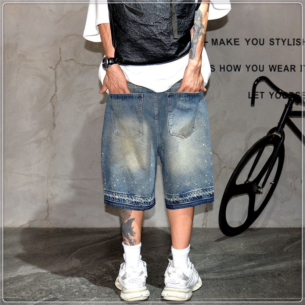 Jean × Vintage Denim Short Jorts Baggy Size US 29 - 4 Thumbnail