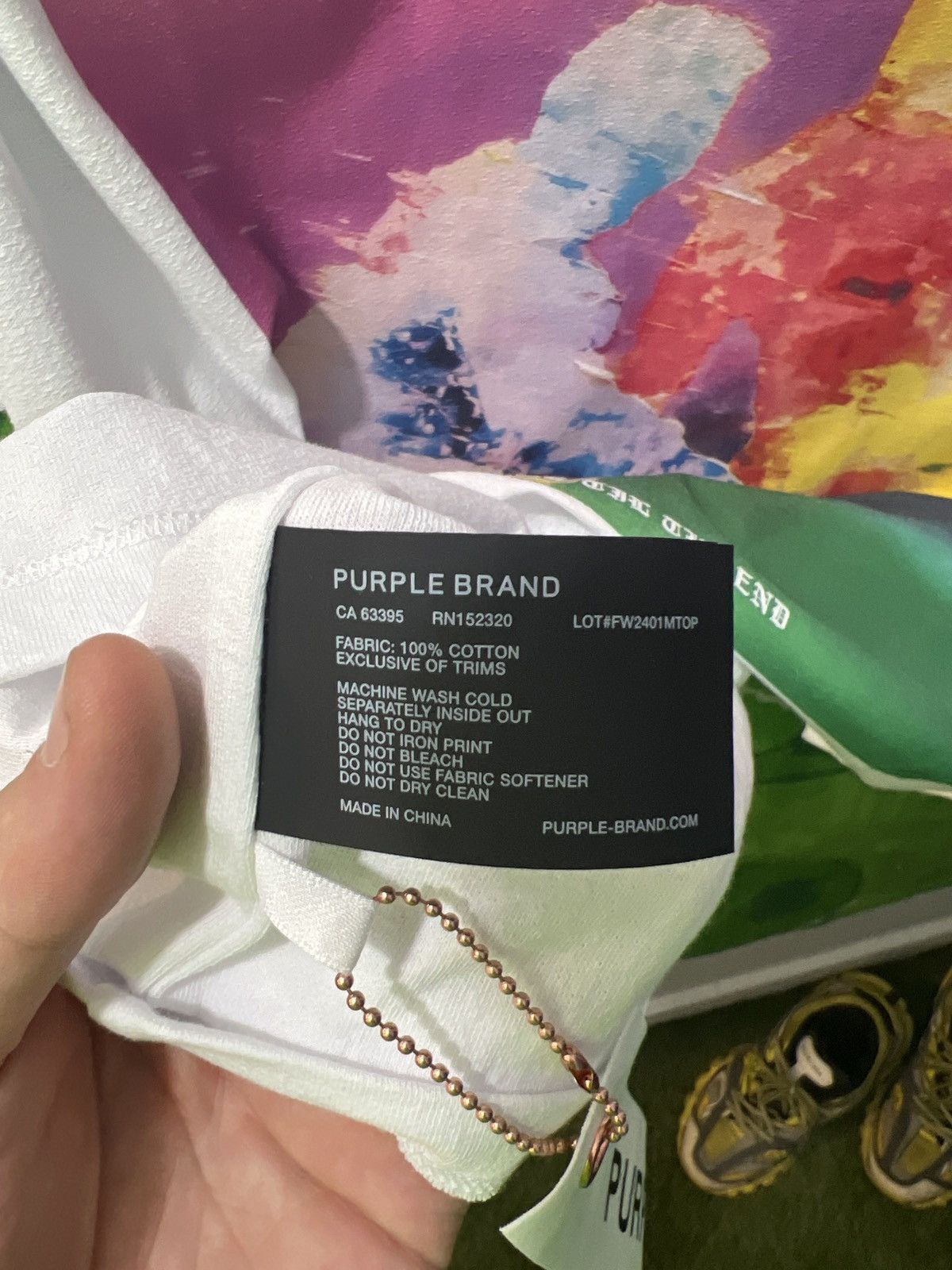 Purple Brand Purple brand white t shirt Size US M / EU 48-50 / 2 - 5 Thumbnail