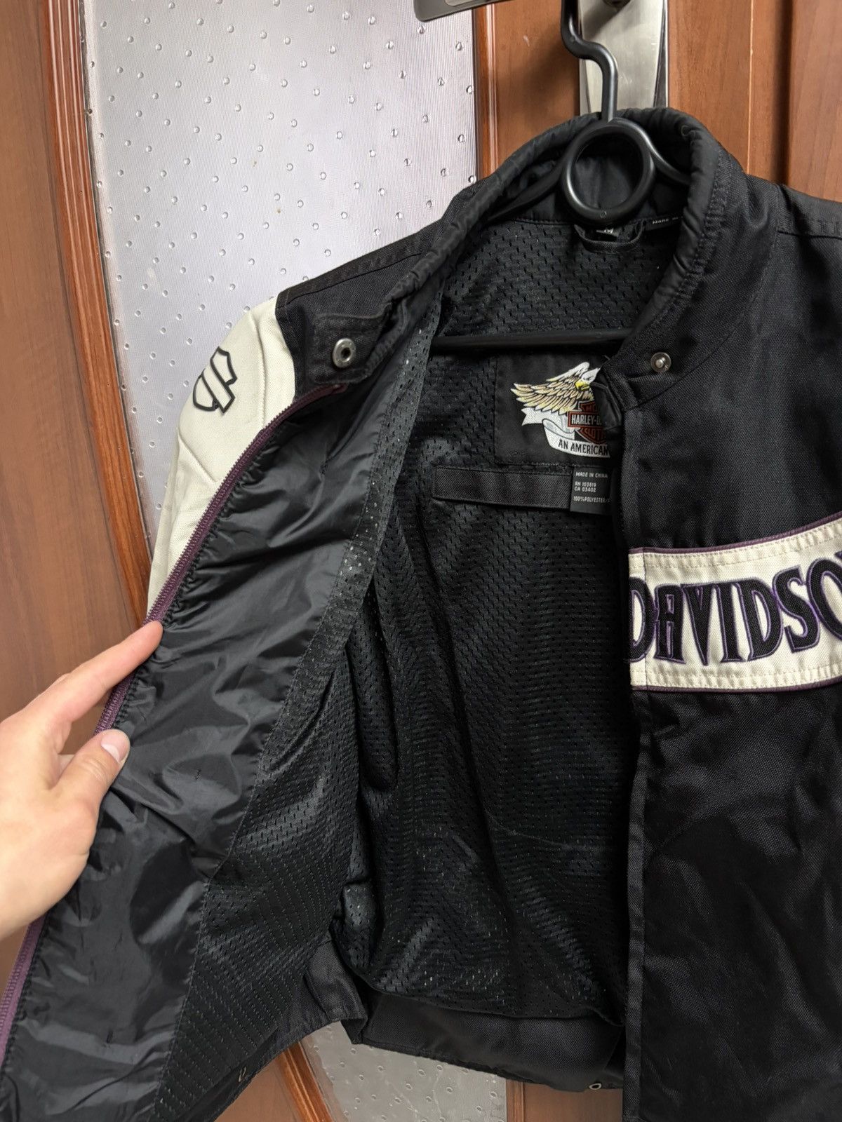 Harley Davidson Vintage Harley-Davidson Moto Tribal Shield Riding Jacket Size M / US 6-8 / IT 42-44 - 12 Thumbnail