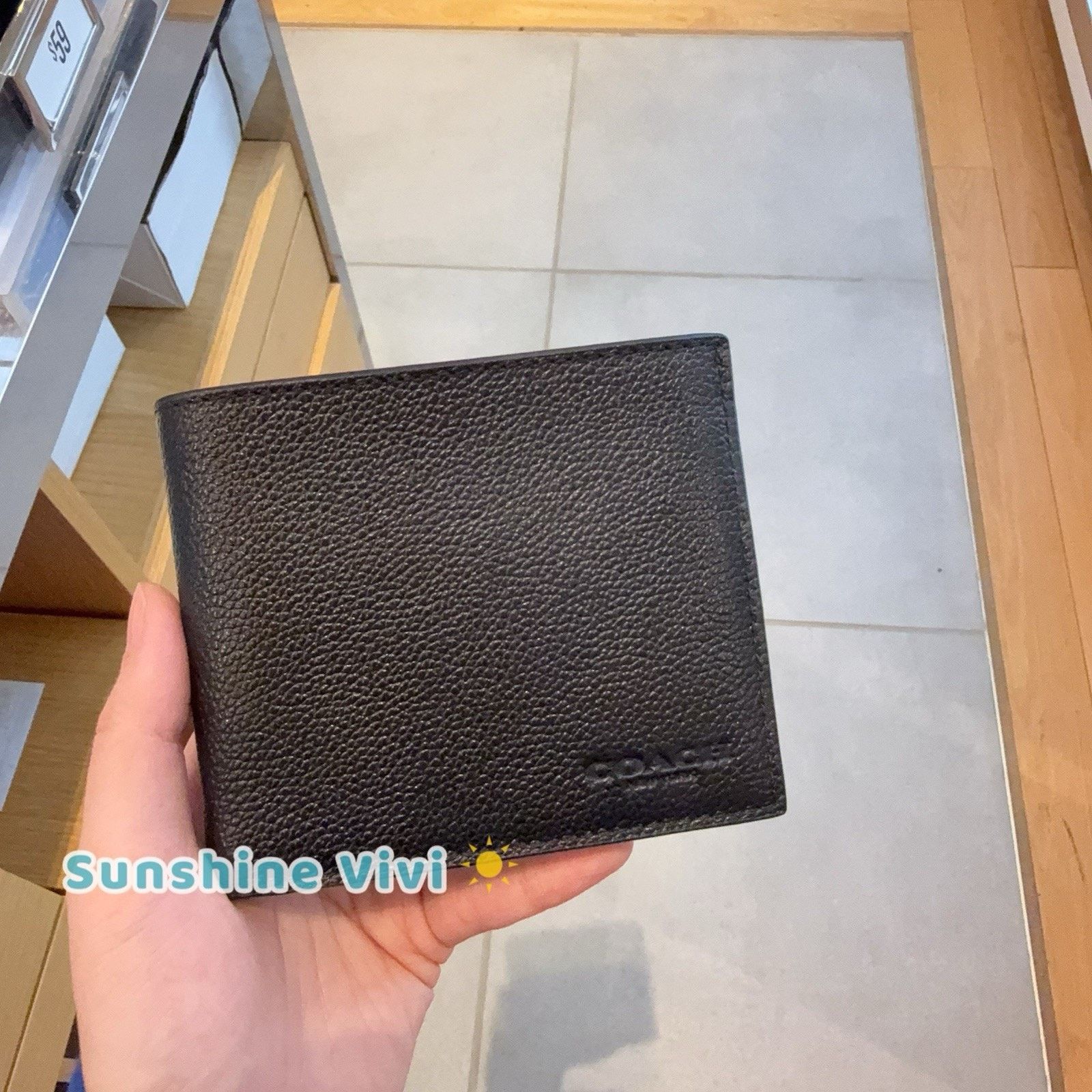 Coach NWT Coach Men Id Billfold Wallet Black Antique Nickel 67630 Size ONE SIZE - 1 Thumbnail