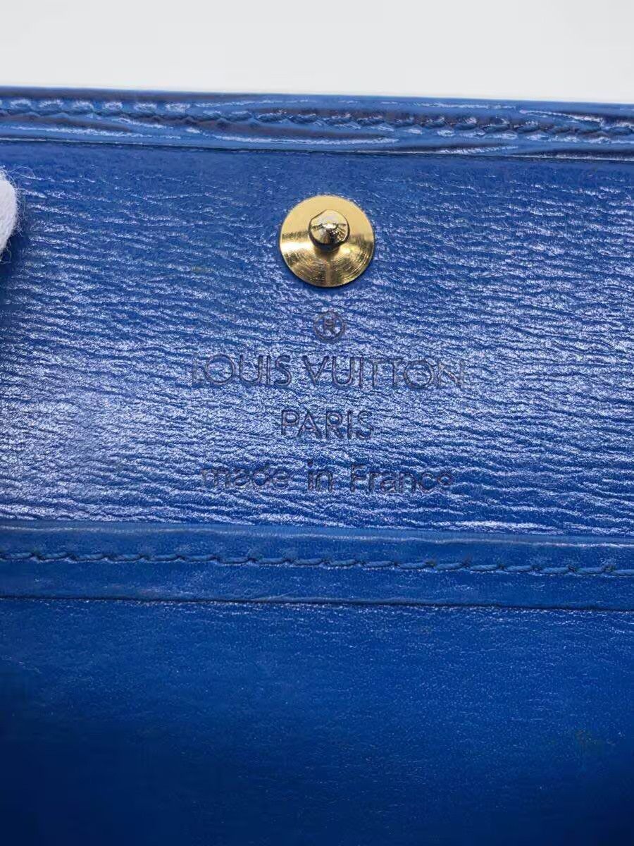 Louis Vuitton Louis Vuitton Epi Porte Monnaie Boite Leather Blue Size ONE SIZE - 3 Thumbnail