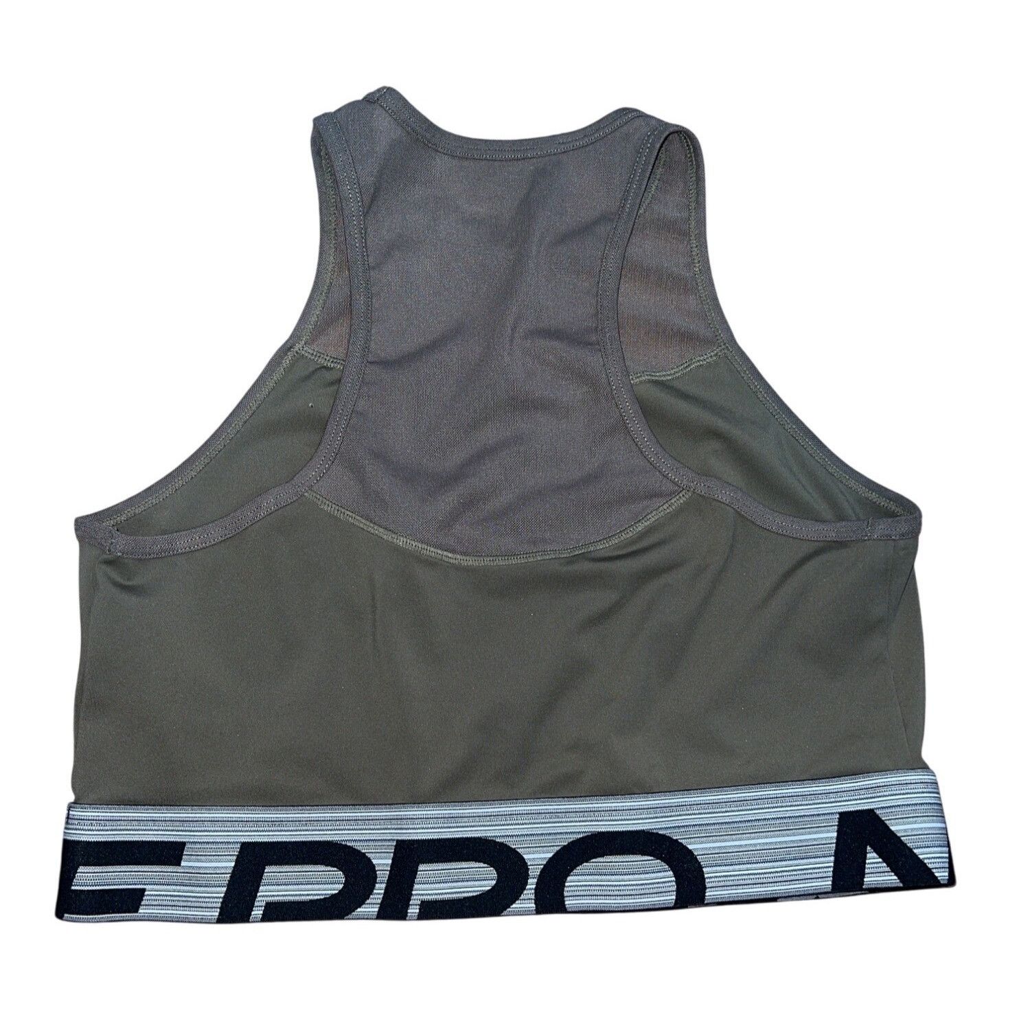 Nike Nike Pro Olive Green Womens Medium Sports Bra Size L / US 10 / IT 46 - 2 Thumbnail