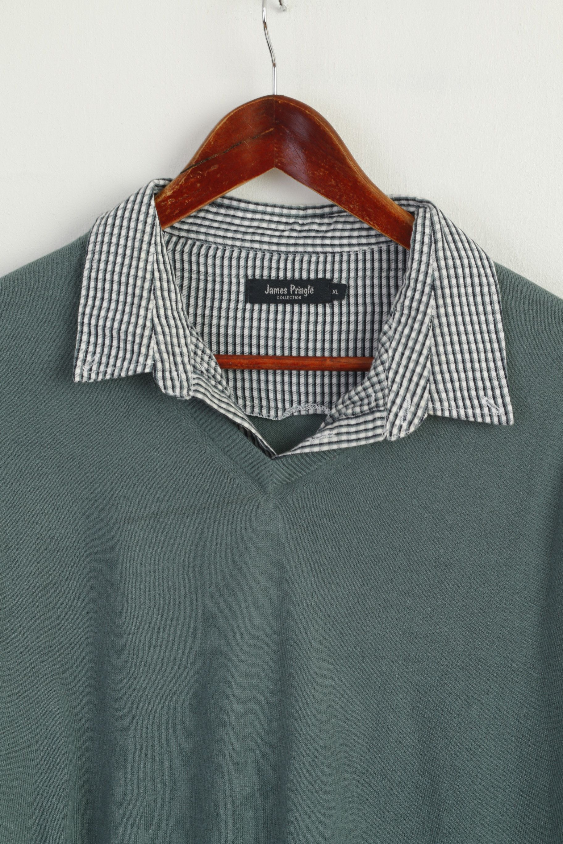 Vintage James Pringle Men XL Jumper Green Acrylic 7794 Size US XL / EU 56 / 4 - 2 Thumbnail