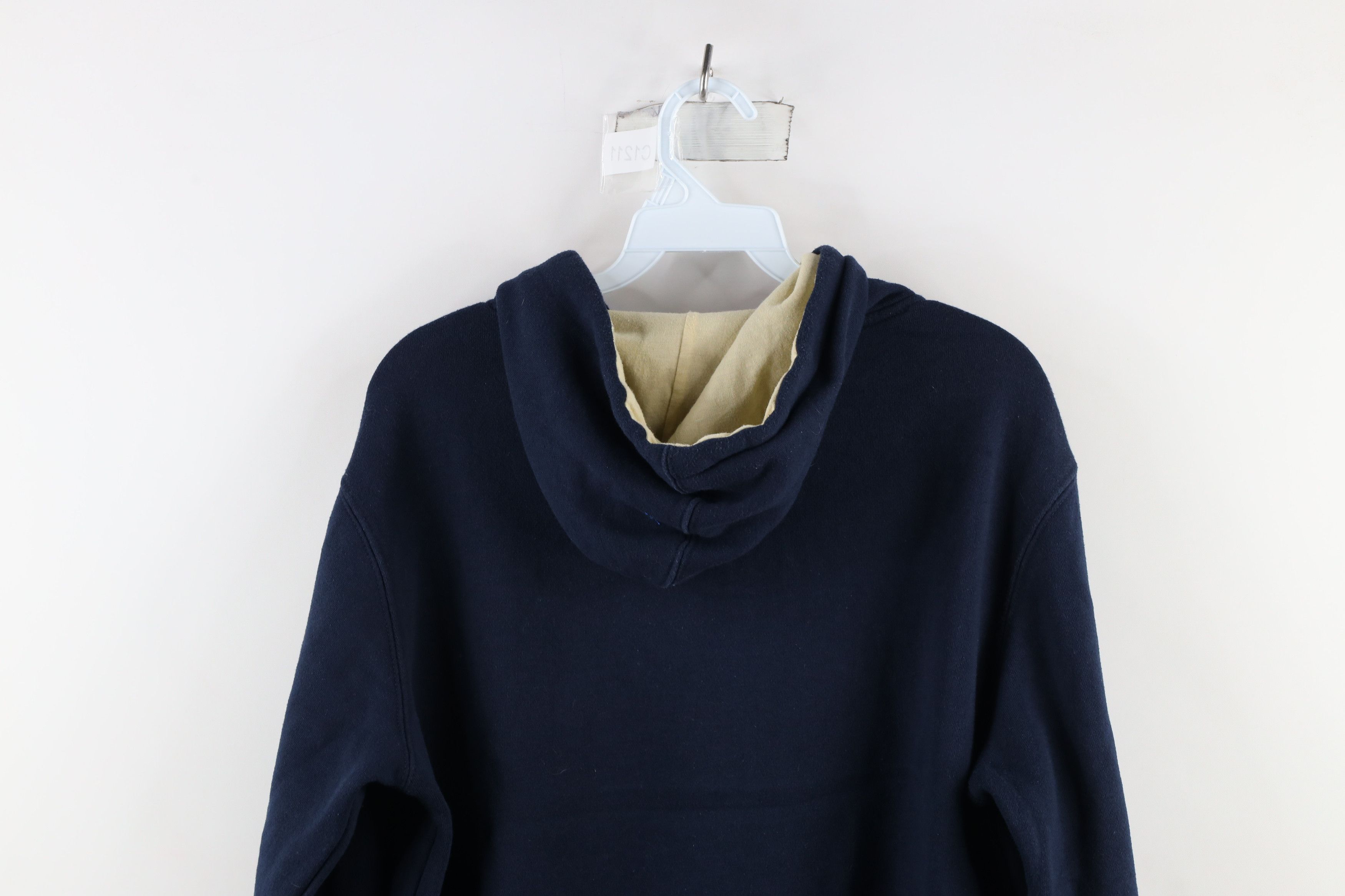 Vintage Vintage 90s Notre Dame University Hoodie Sweatshirt Blue Size US S / EU 44-46 / 1 - 10 Thumbnail
