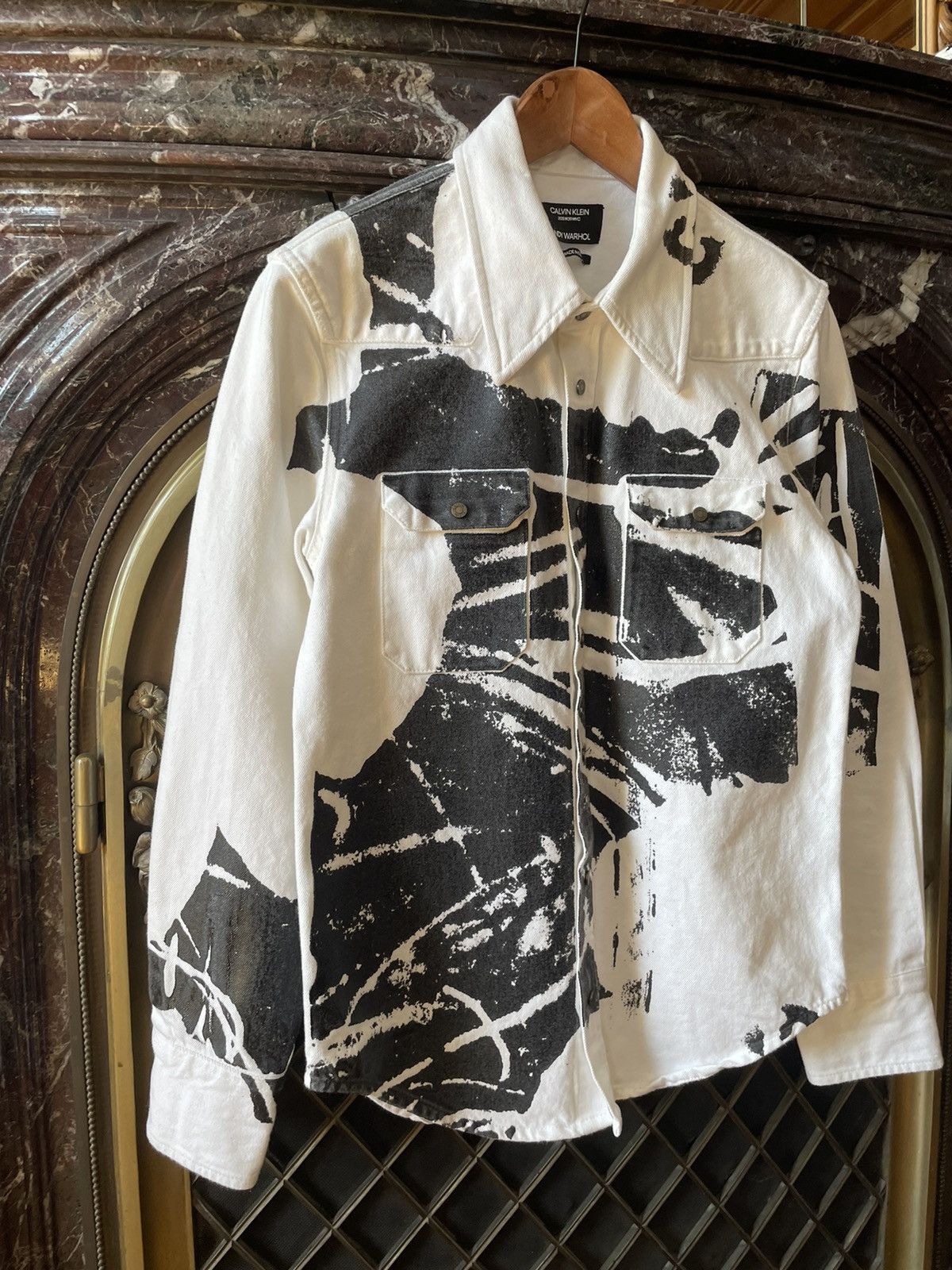 Calvin Klein 205W39NYC × Raf Simons Warhol Screenprinted Western Shirt Size US XS / EU 42 / 0 - 2 Thumbnail