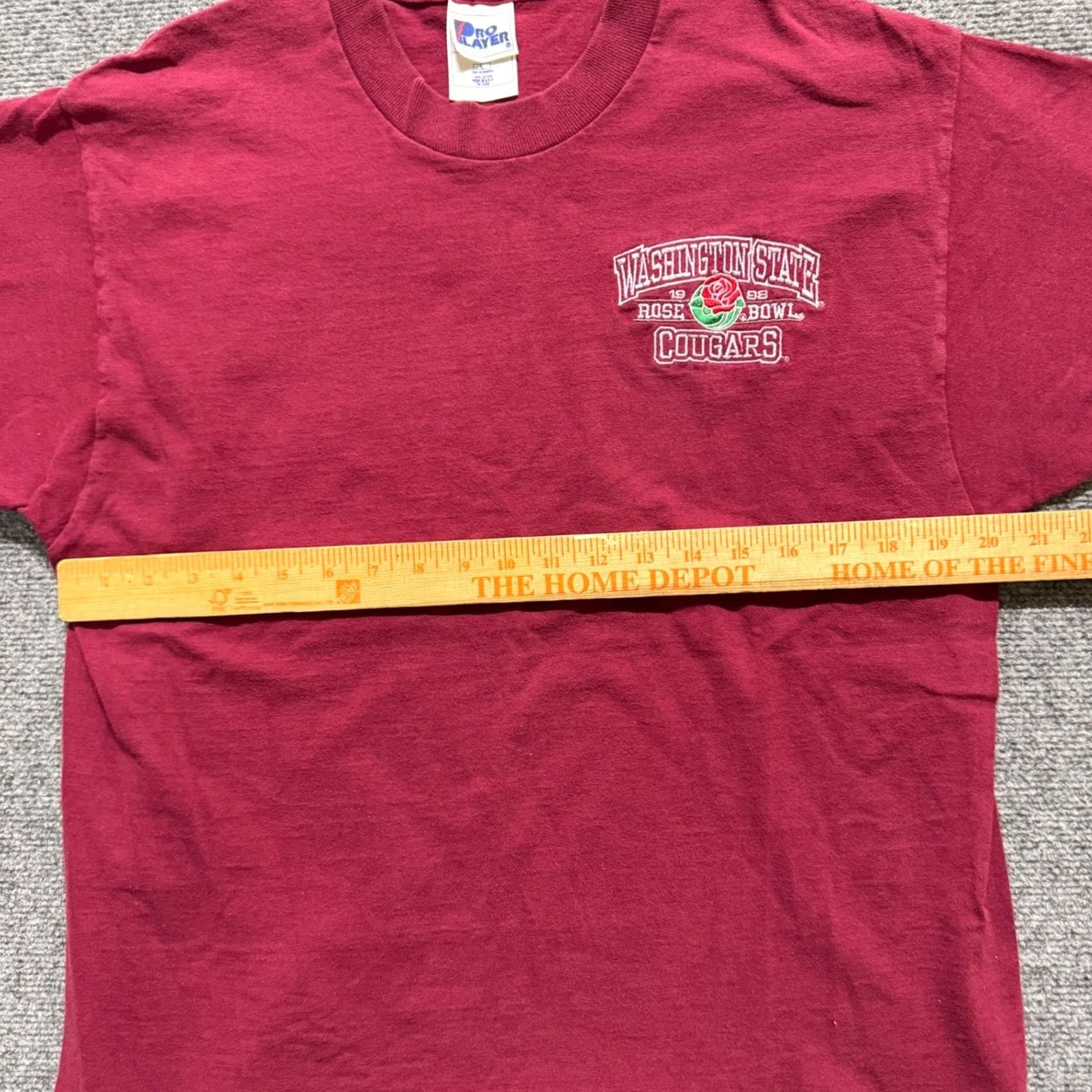 Pro Player VTG Washington State T-Shirt Pro Player Men Large 1998 Rose Bowl Single Stitch Red Size US L / EU 52-54 / 3 - 5 Thumbnail