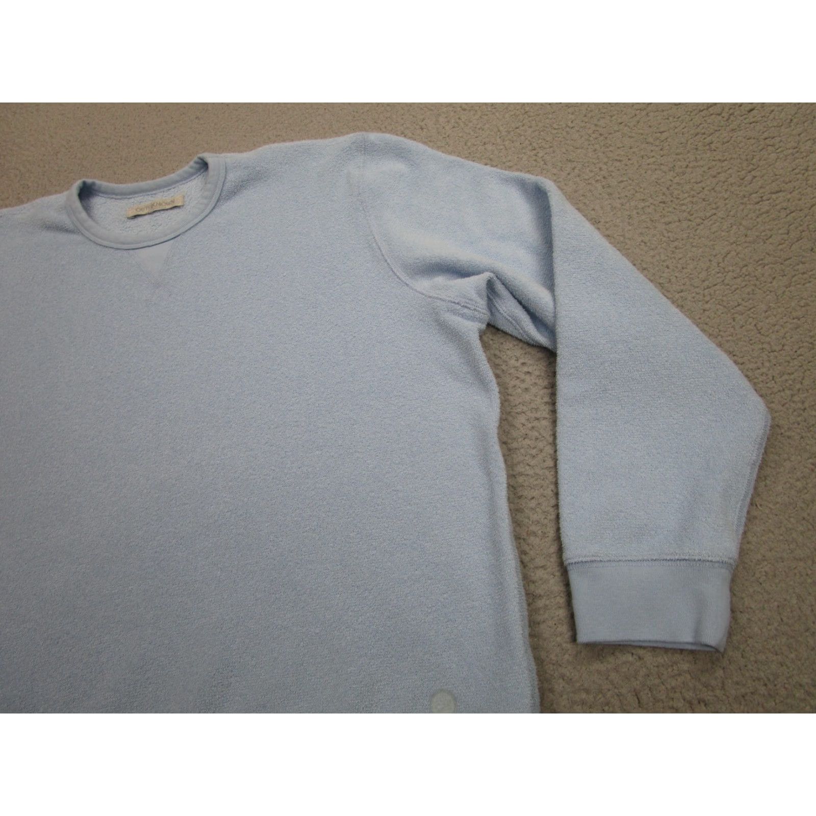 Outerknown VINTAGE? Wait no: Outerknown Sweatshirt Mens Large Blue Terry Fleece Crewneck Pullover Made USA Size US L / EU 52-54 / 3 - 2 Thumbnail