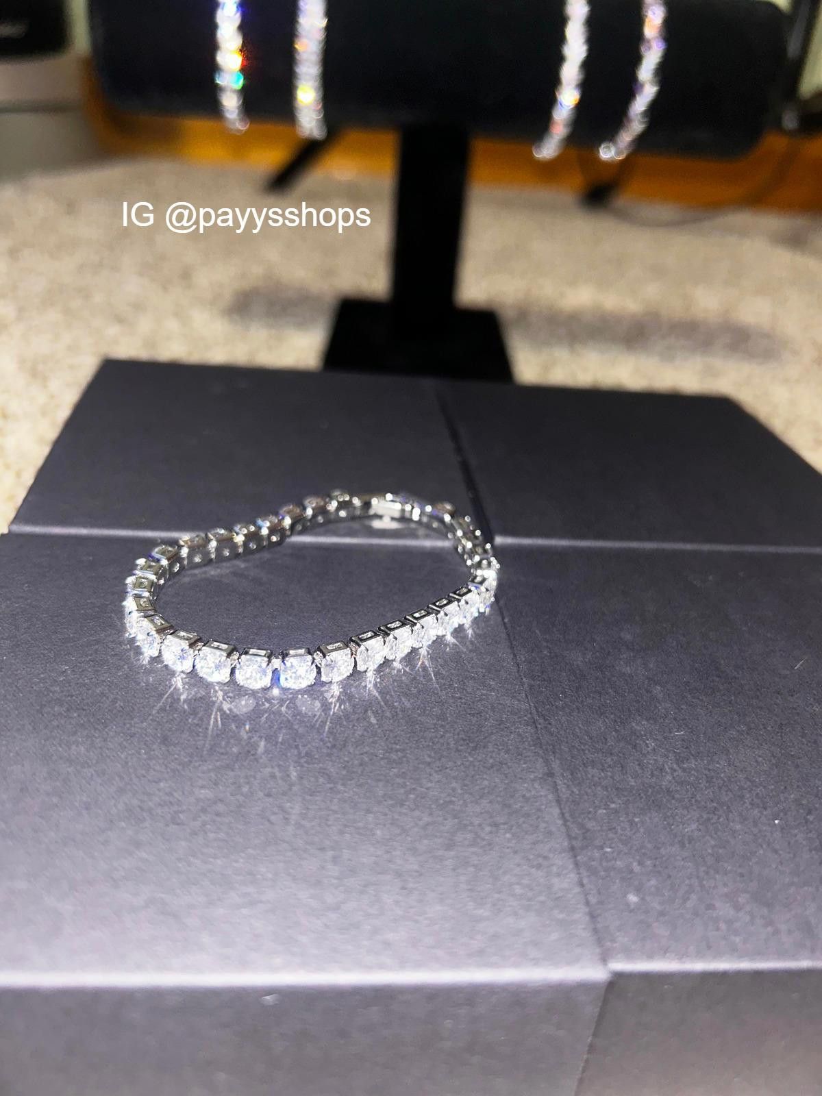 Other VVS Moissanite Bracelet Flawless 18 Cm Studded Bracelet Size ONE SIZE - 3 Thumbnail