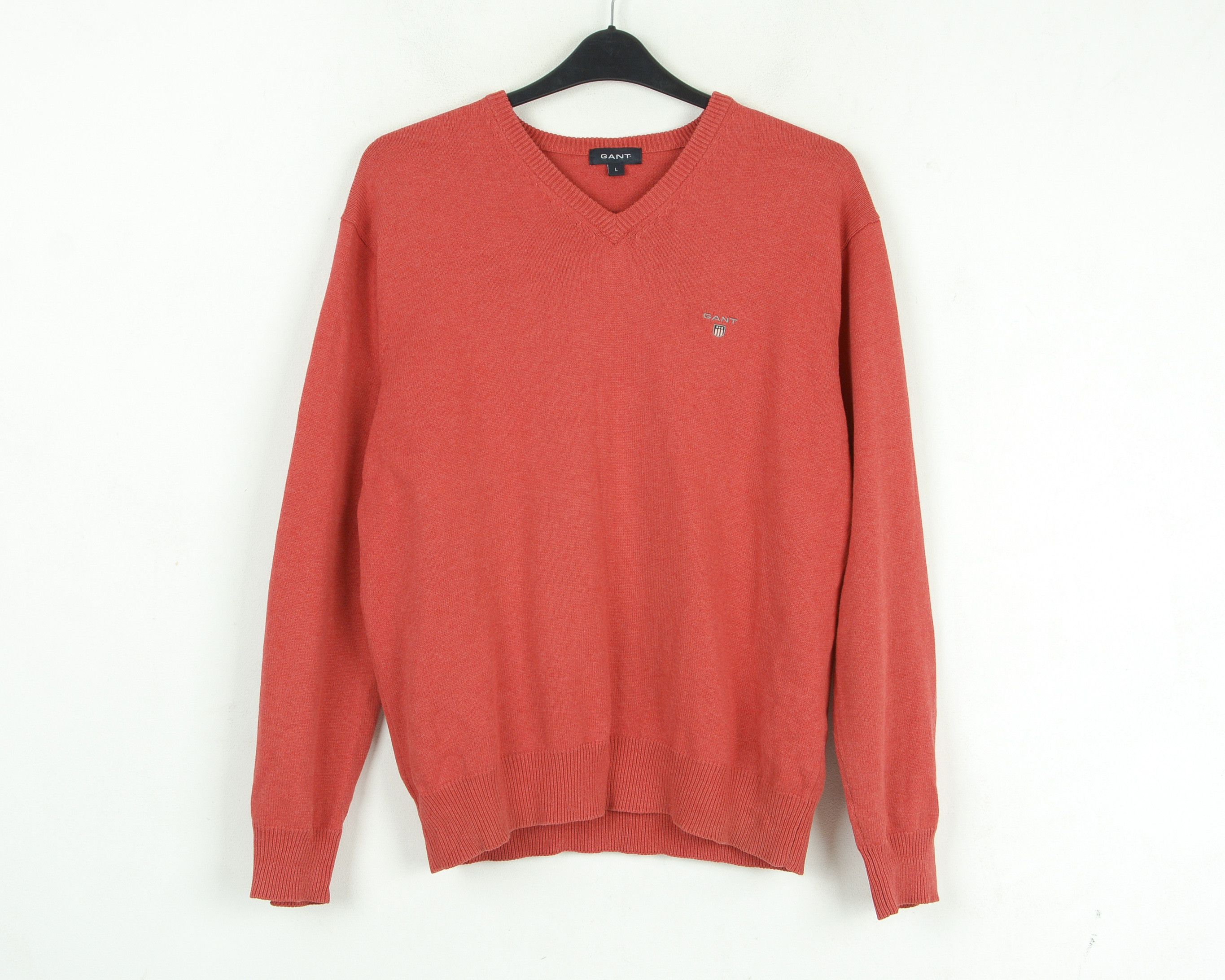 Gant GANT Jumper Pullover Sweater Knitted Casual V neck Smart Size US L / EU 52-54 / 3 - 1 Thumbnail