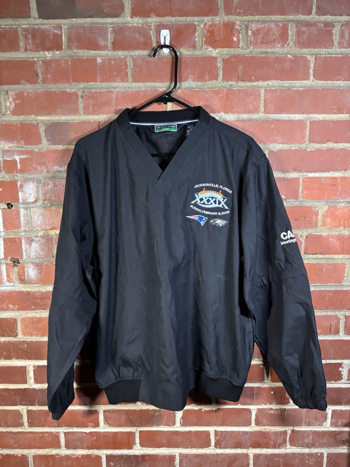 NFL NFL SuperBowl 39 Jacket Eagles Patriots Windbreaker Size M Size US M / EU 48-50 / 2 - 1 Thumbnail