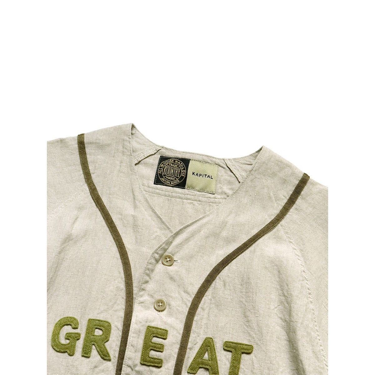 Kapital Kapital French Linen GREAT KOUNTRY Baseball Shirt Size US L / EU 52-54 / 3 - 4 Thumbnail