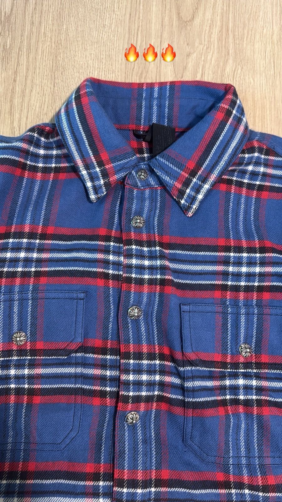 Chrome Hearts Chrome Hearts Flannel Work Dog Shirt Size US XS / EU 42 / 0 - 12 Thumbnail