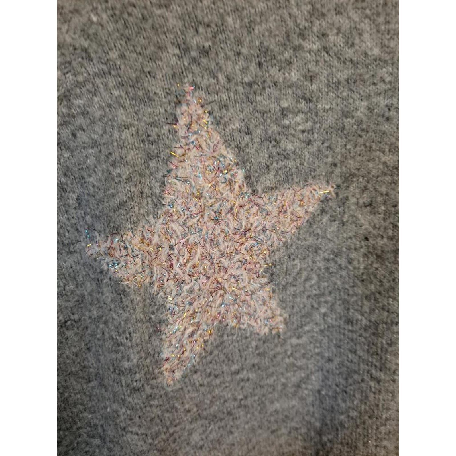 Lou & Grey Lou & Grey for Loft Gray Crew Neck‎ Star Sweater Size XL Size XL / US 12-14 / IT 48-50 - 2 Thumbnail