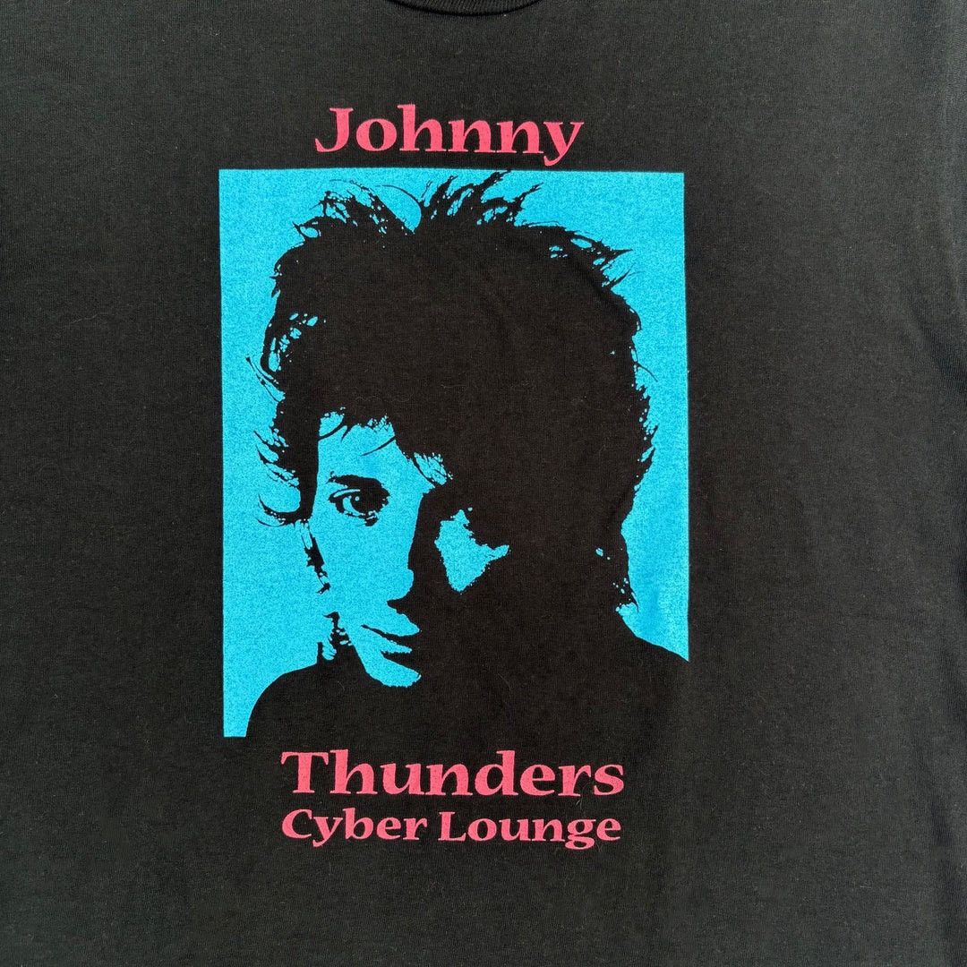 Band Tees Johnny Thunders Cyber Lounge 1990 90s Vintage Band T-Shirt Size US L / EU 52-54 / 3 - 3 Thumbnail