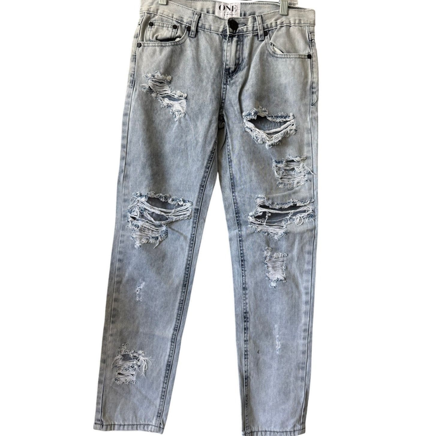 One Teaspoon One Teaspoon LT Wash Happy Awesome Baggies 24 Jean Size 24" / US 00 / IT 34 - 2 Thumbnail