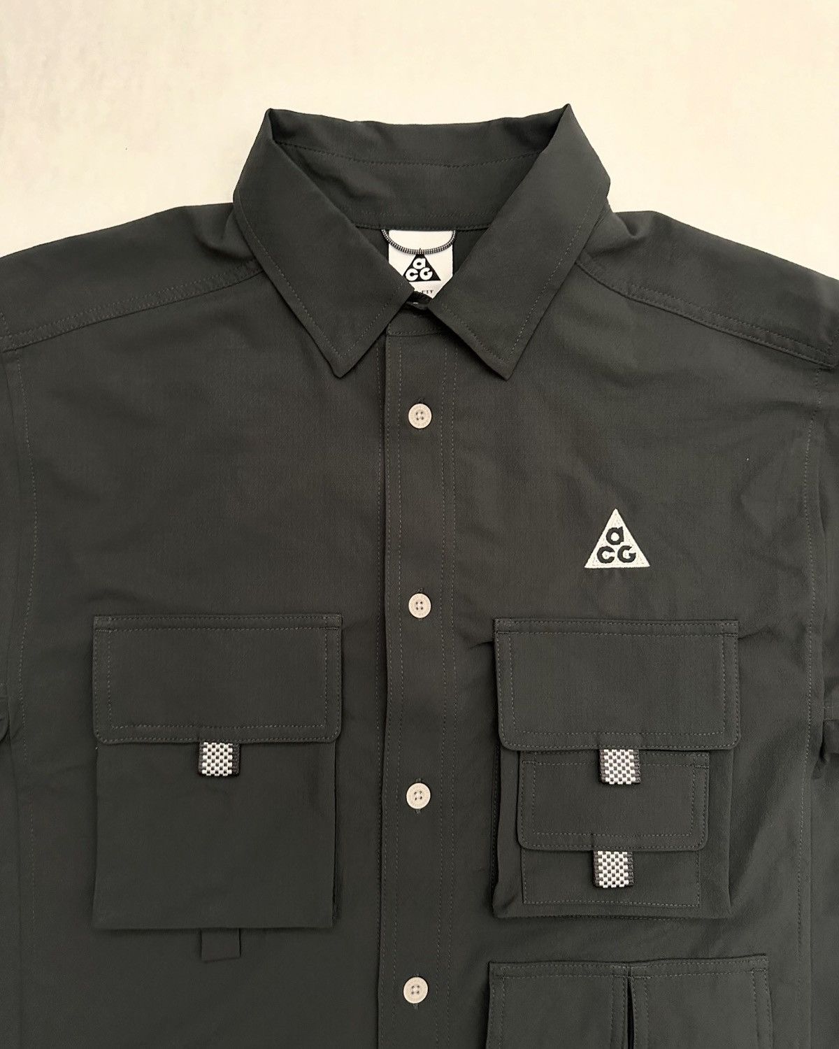Nike × Nike ACG Nike ACG UV Devastation trail dri fit shirt gray small Size US S / EU 44-46 / 1 - 2 Thumbnail
