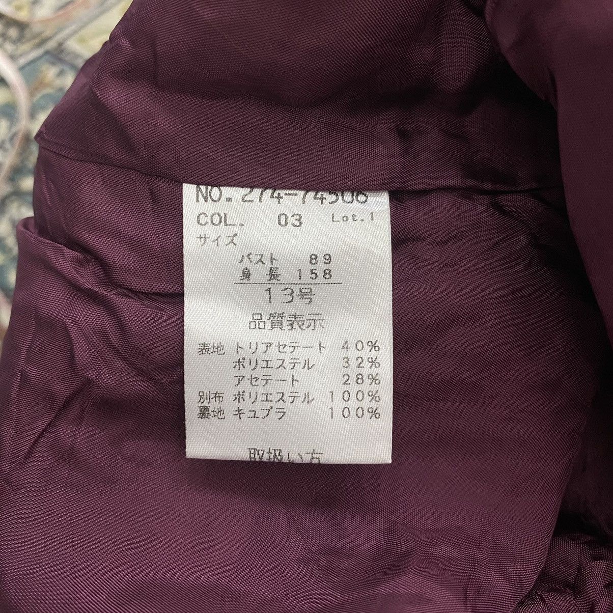 Japanese Brand YUMI KATSURA Japanese Brand Purple Tweed Coat Jacket Size S / US 4 / IT 40 - 4 Thumbnail