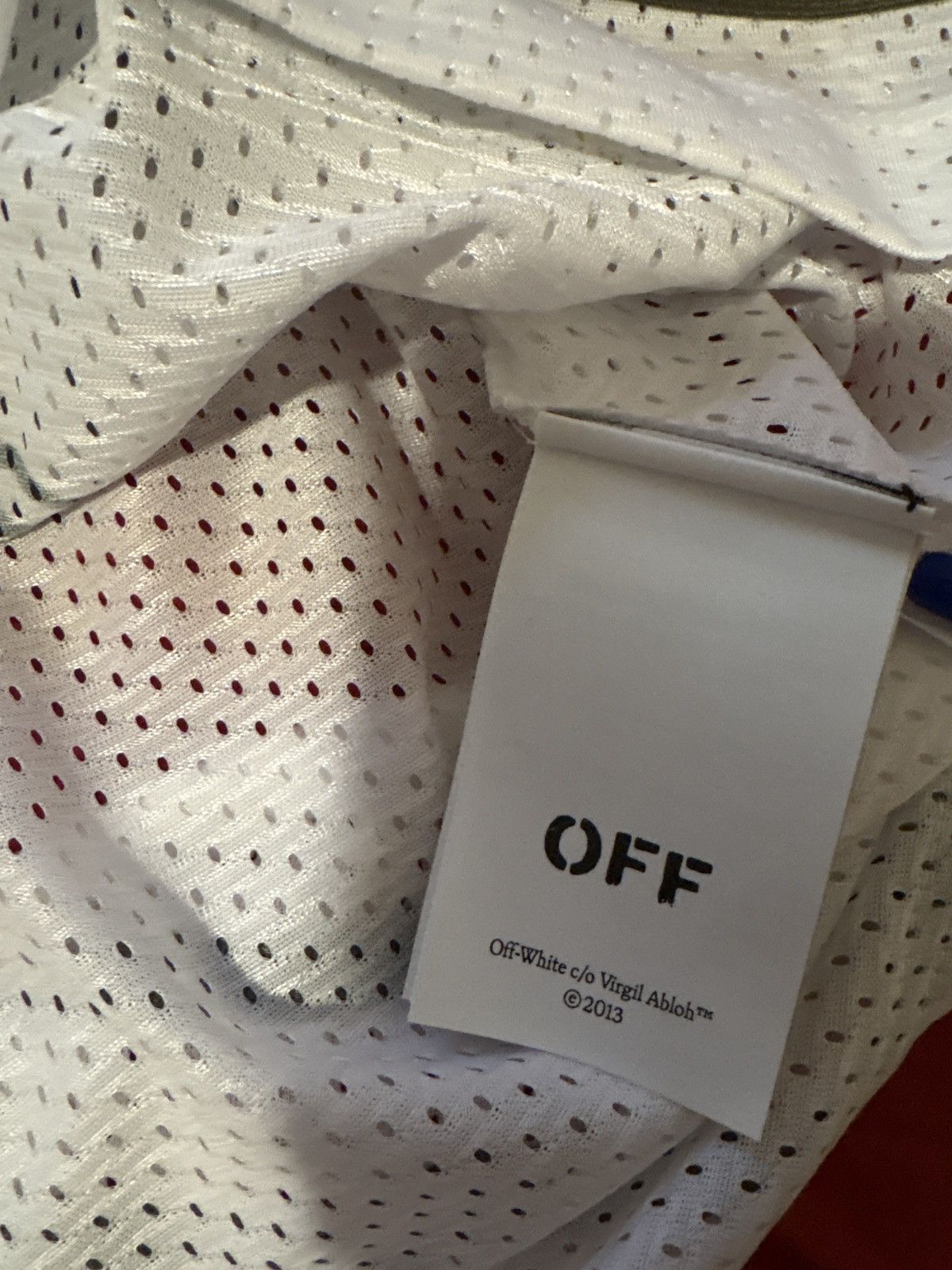 Off-White Off-White- Mesh Football Jersey Size US XS / EU 42 / 0 - 8 Thumbnail