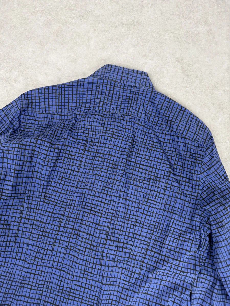 Prada SS02018 Prada Blue & Black Checkered Abstract Shirt Size US M / EU 48-50 / 2 - 10 Thumbnail