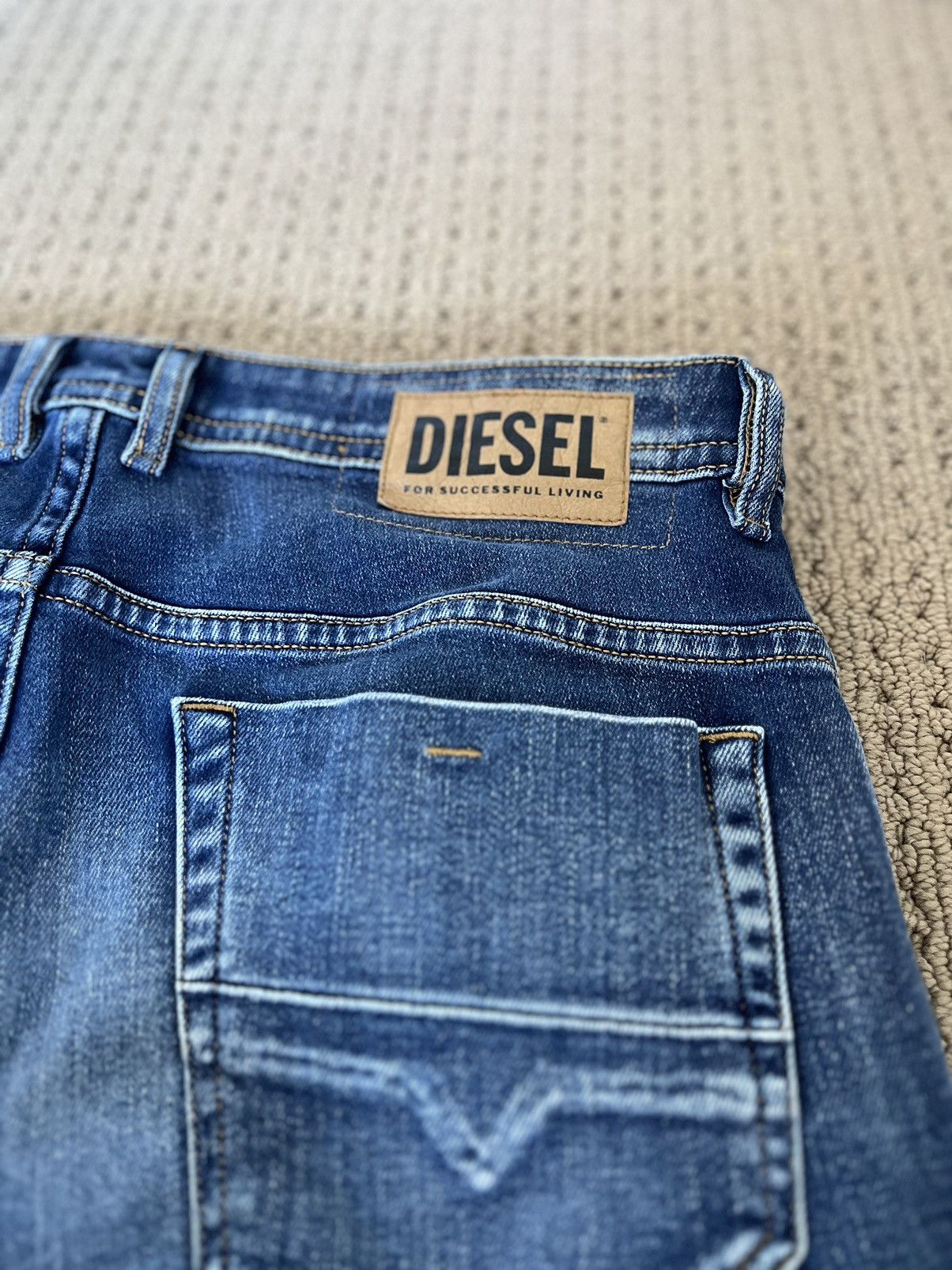 Diesel Diesel distressed blue denim jeans Size US 34 / EU 50 - 4 Thumbnail