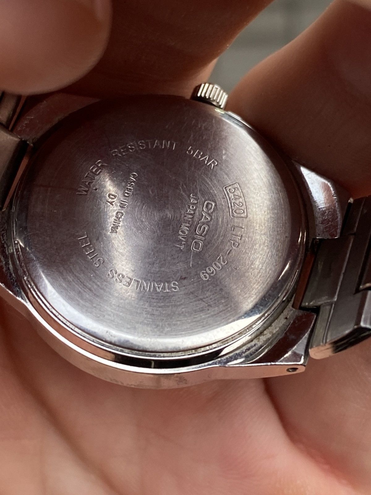 Casio 🧊 VINTAGE CASIO LTP-2069 90s Multi Dial Steel Quartz Rare Size ONE SIZE - 7 Thumbnail