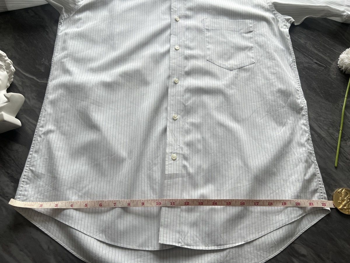 Issey Miyake Issey Miyake : Shirt Button Ups Stripe Pattern Thick Fabric Size US L / EU 52-54 / 3 - 11 Thumbnail