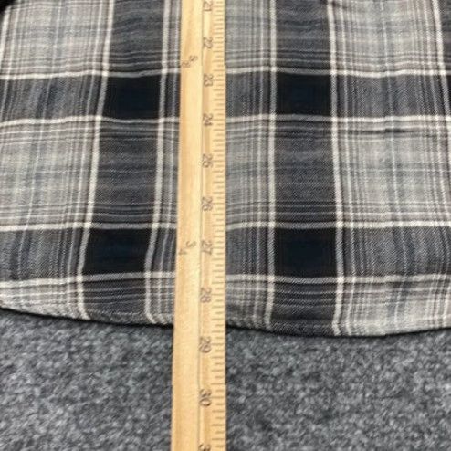 Levi's Levis Shirt Mens Large Plaid Western Pearl Snap Button Long Sleeve Gray Black Size US L / EU 52-54 / 3 - 7 Thumbnail