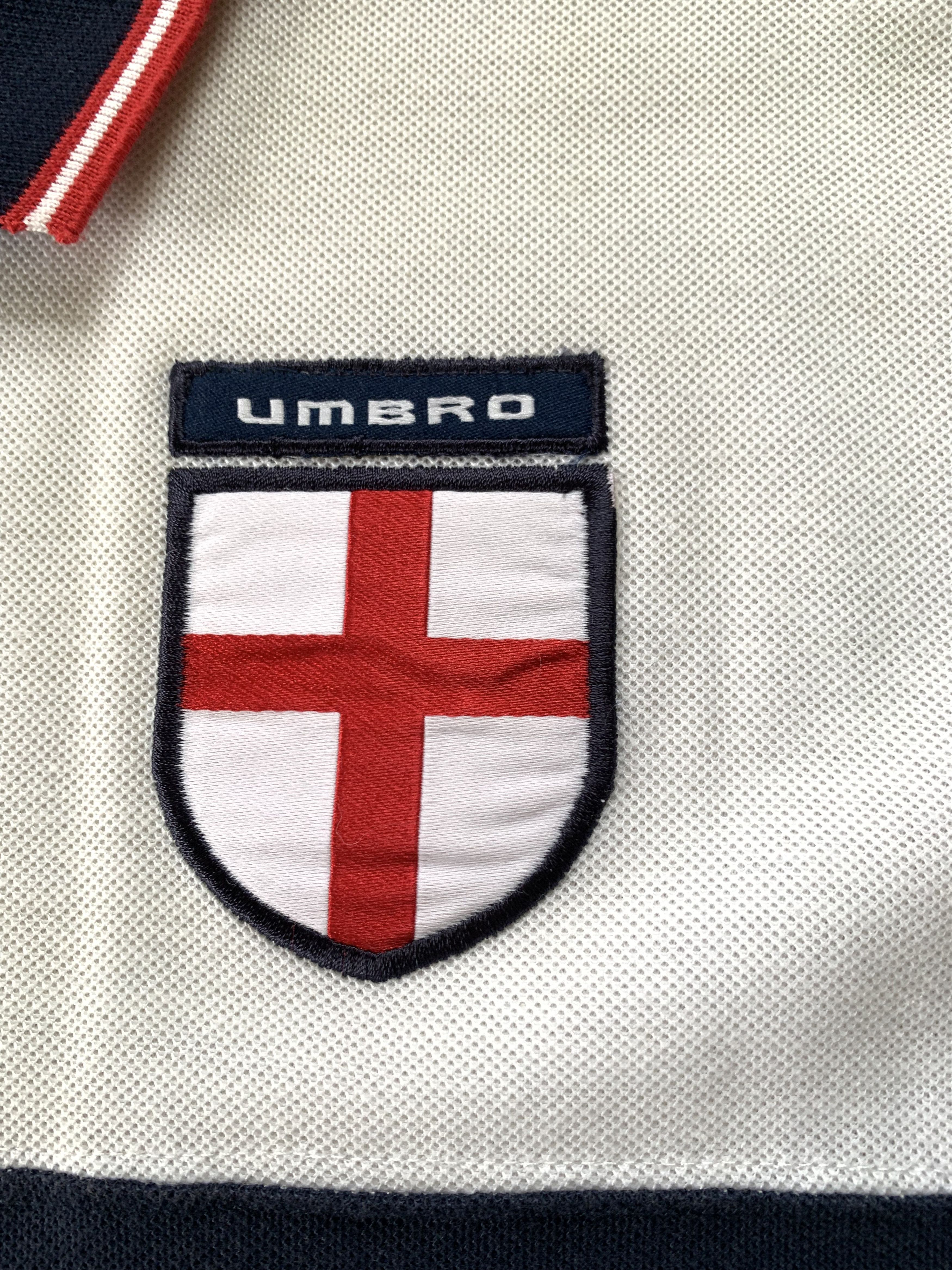 Umbro Vintage Umbro England National Team Football Polo Shirt Size US L / EU 52-54 / 3 - 5 Thumbnail