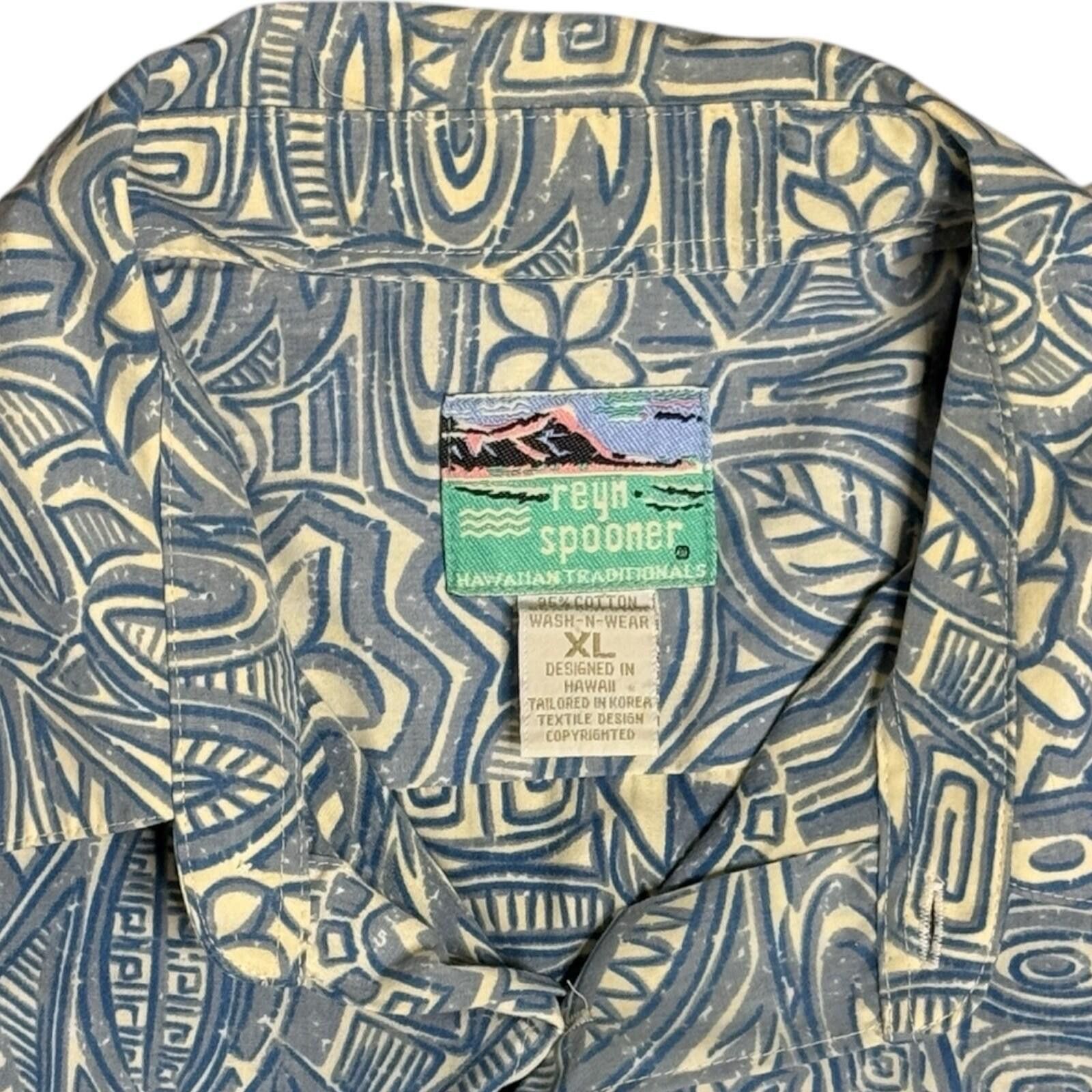 Reyn Spooner Vintage Reyn Spooner Reverse Print Hawaiian Shirt XL Tiki Size US XL / EU 56 / 4 - 7 Thumbnail