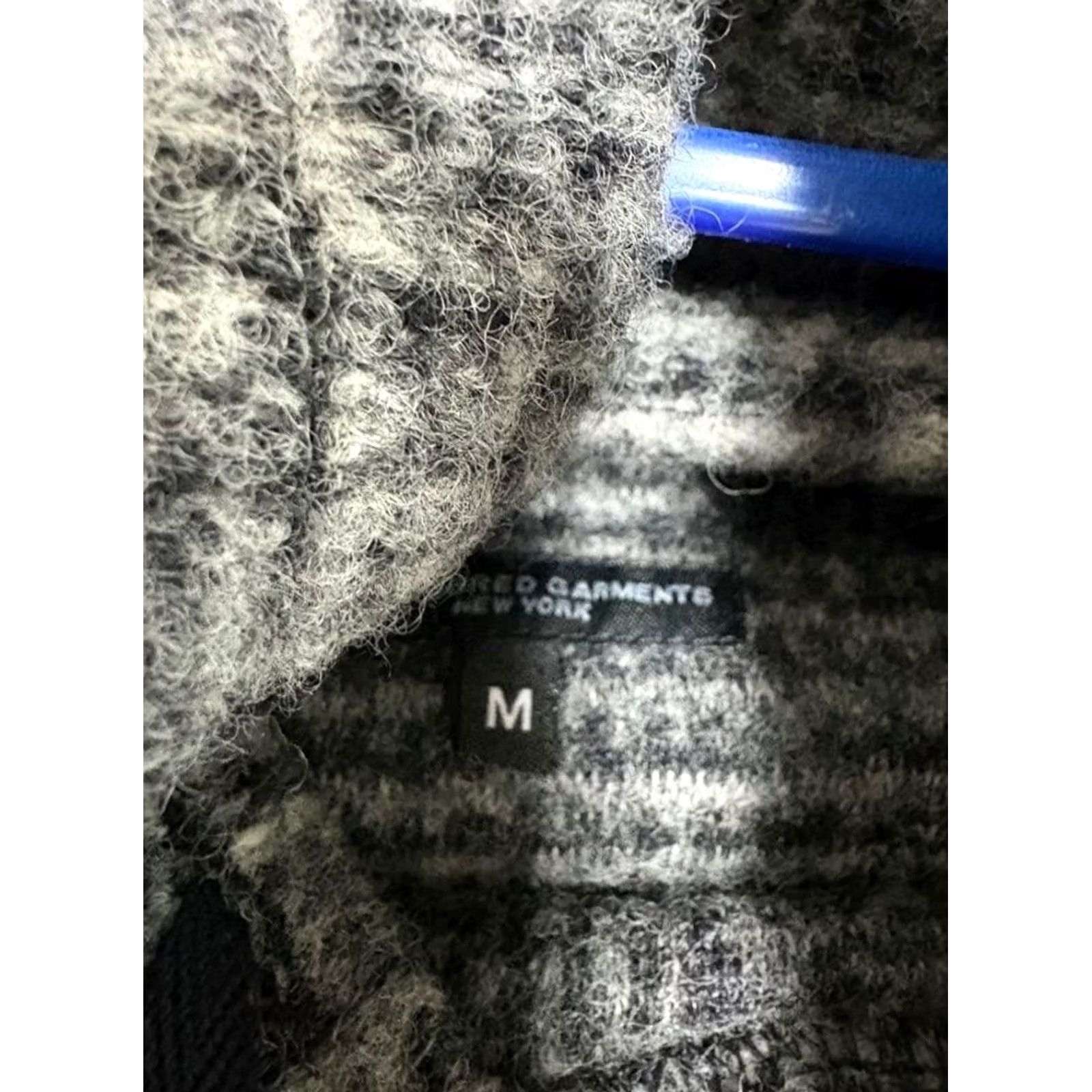 Engineered Garments Engineered Garments Knit Parka Patchwork Wool-blend Floral Check Size M Black Gray Mens Jacket Size US M / EU 48-50 / 2 - 2 Thumbnail