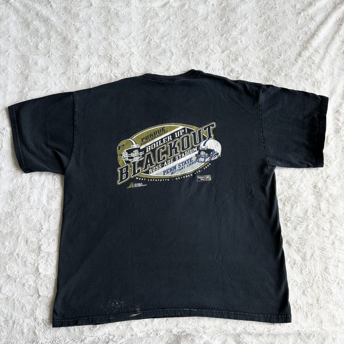 Other Purdue Football Shirt Tee Mens XL Blackout Game Penn State Size US XL / EU 56 / 4 - 1 Thumbnail
