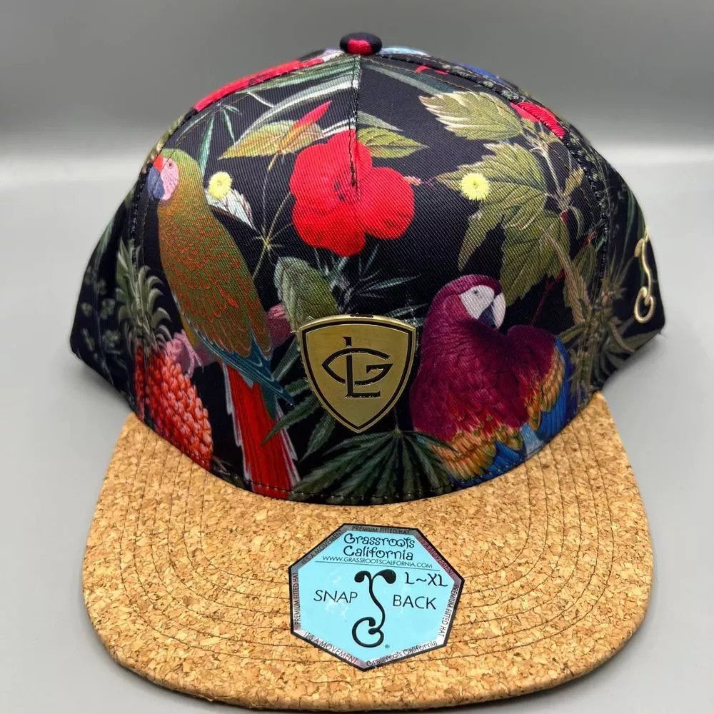 Grassroots California Greg Lutzka Hat Men L-XL Hawaiian Skate Grassroots Snap Back Size ONE SIZE - 1 Thumbnail