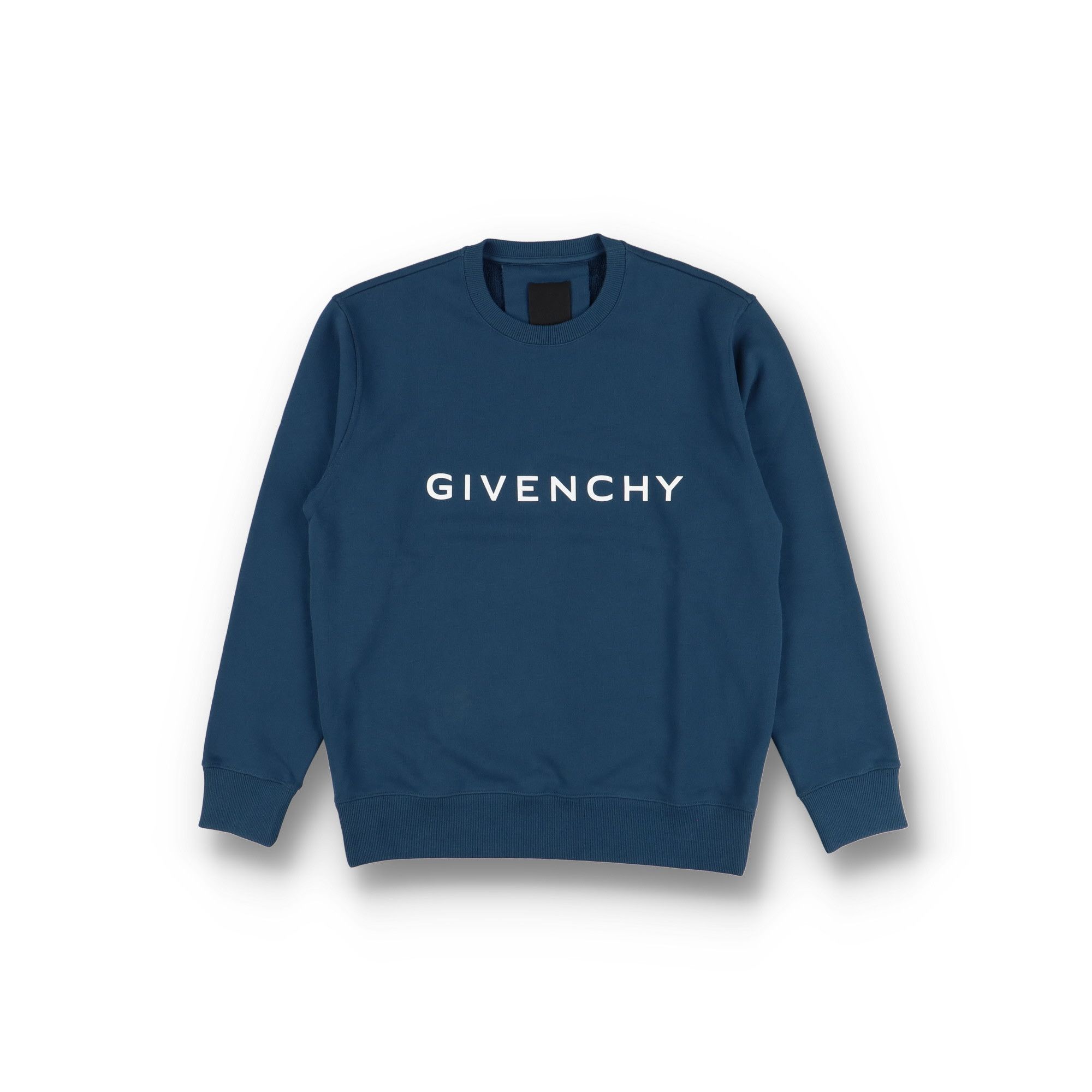Givenchy Petrol Blue Archetype Logo Sweatshirt Size US M / EU 48-50 / 2 - 1 Thumbnail